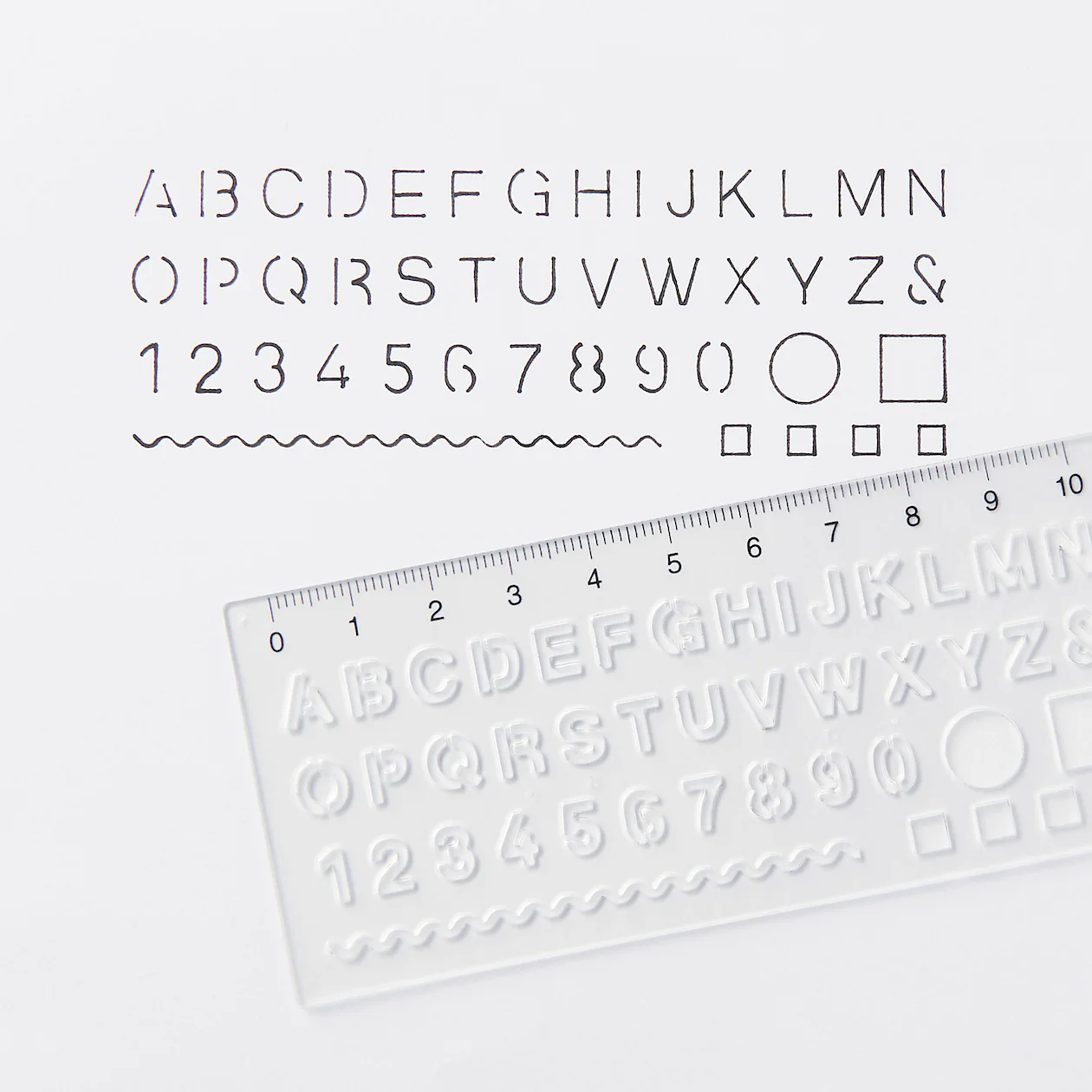 Ruler with Alphabet and Numbers Template - Image 3