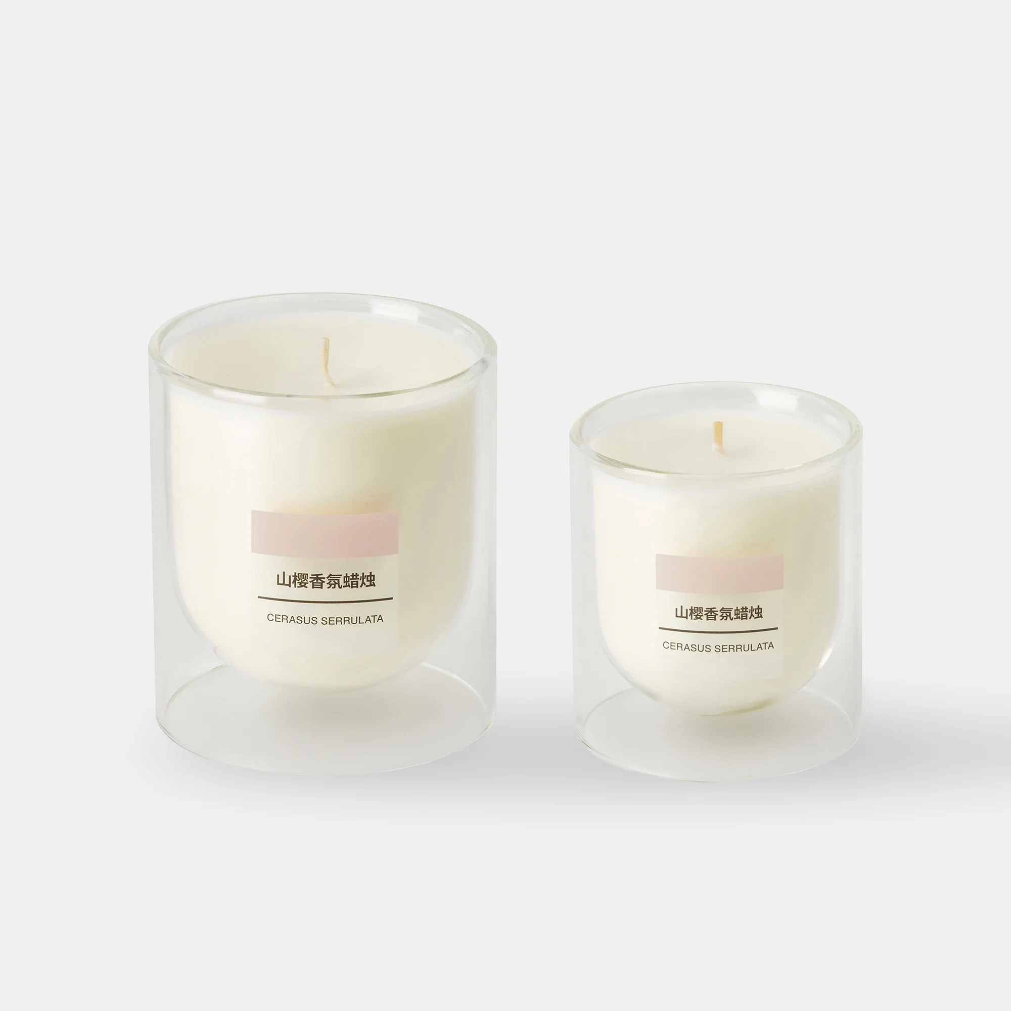 Scented Double Wall Glass Candle - Cherry Blossom - Image 9