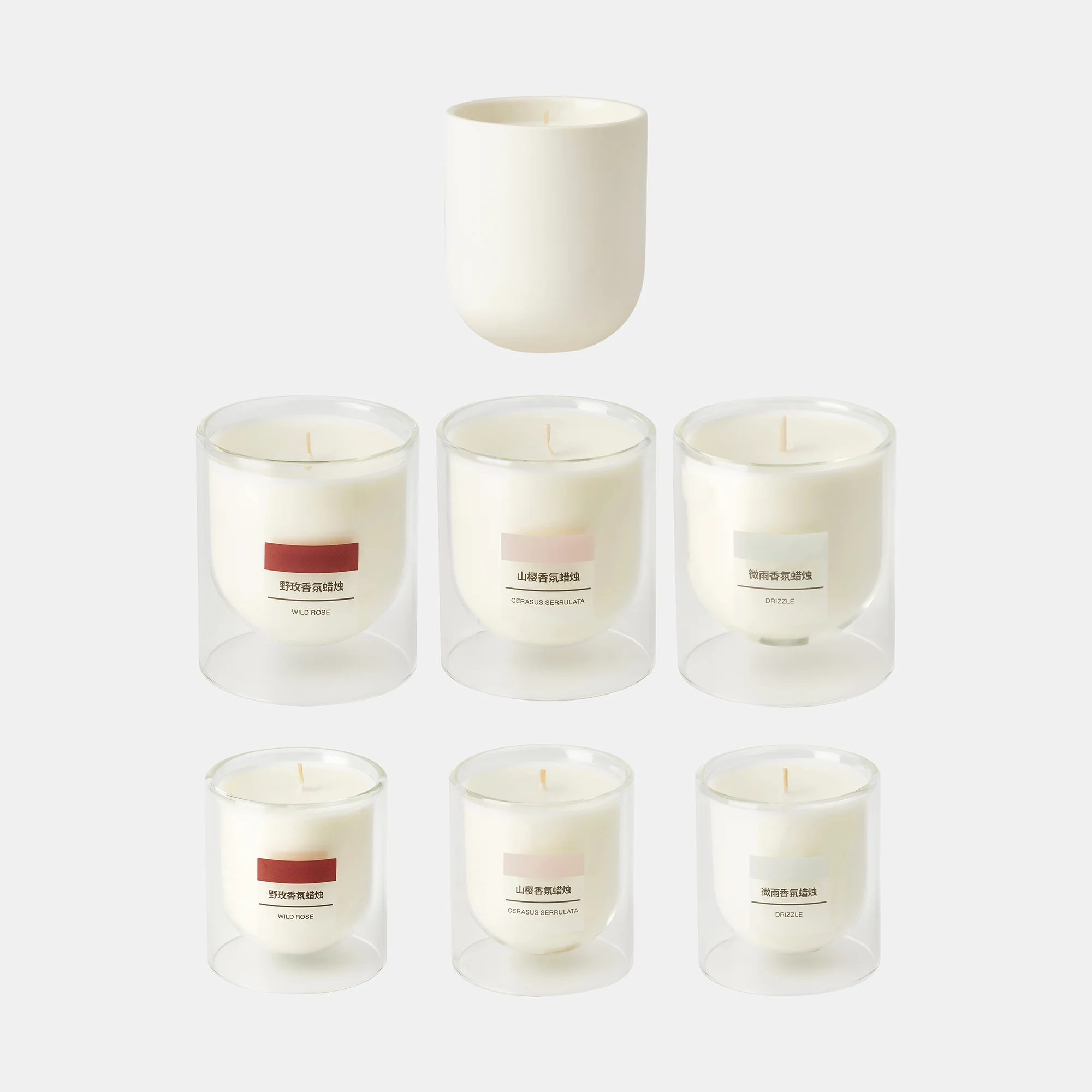Scented Double Wall Glass Candle - Cherry Blossom - Image 12