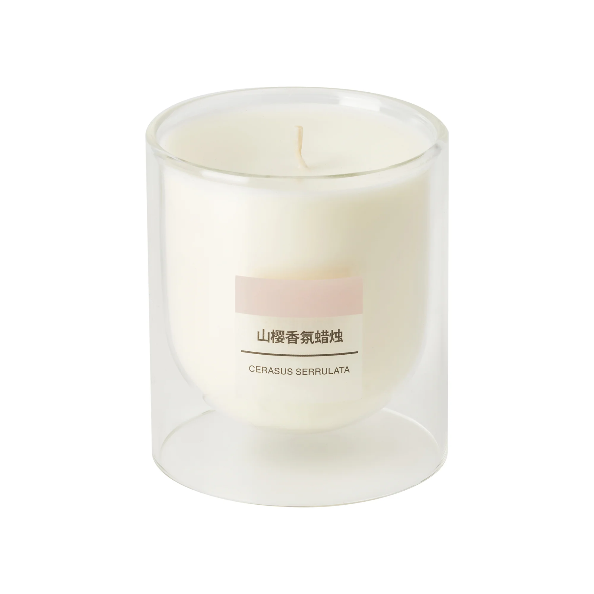Scented Double Wall Glass Candle - Cherry Blossom - Image 2