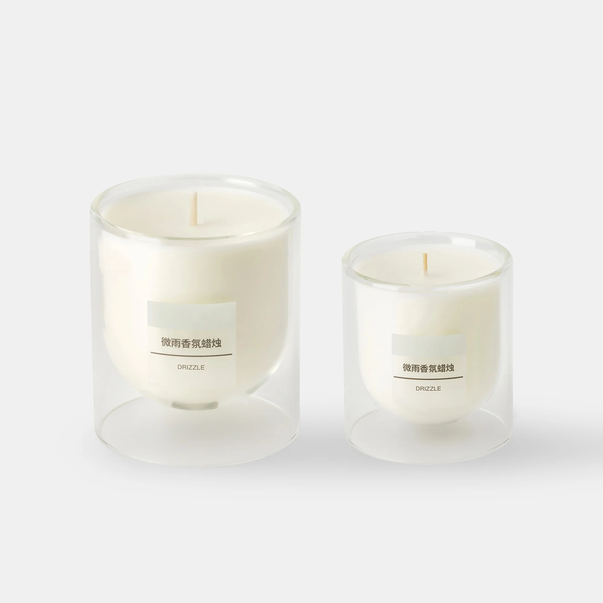 Scented Double Wall Glass Candle - Light Rain - Image 9