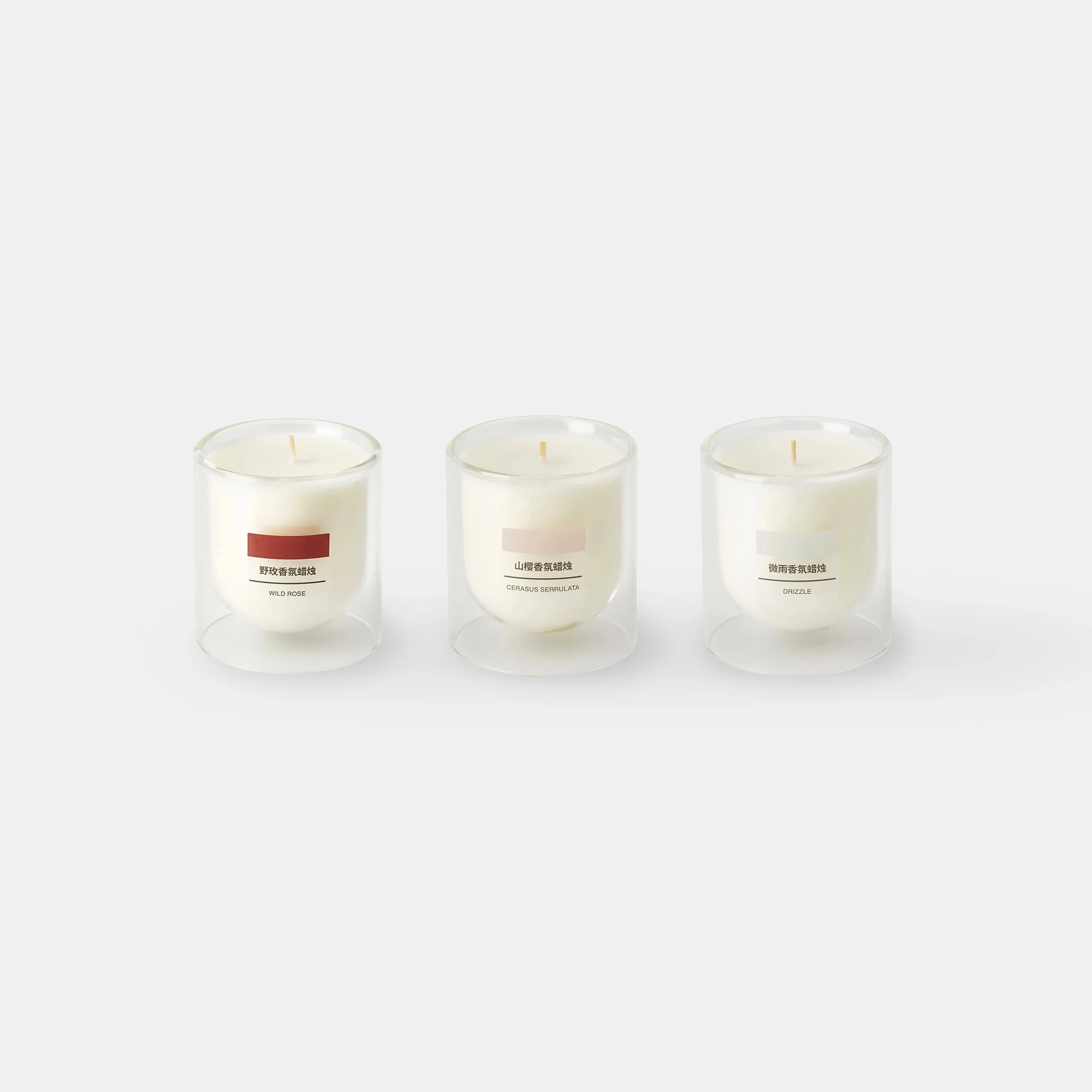 Scented Double Wall Glass Candle - Wild Rose - Image 10