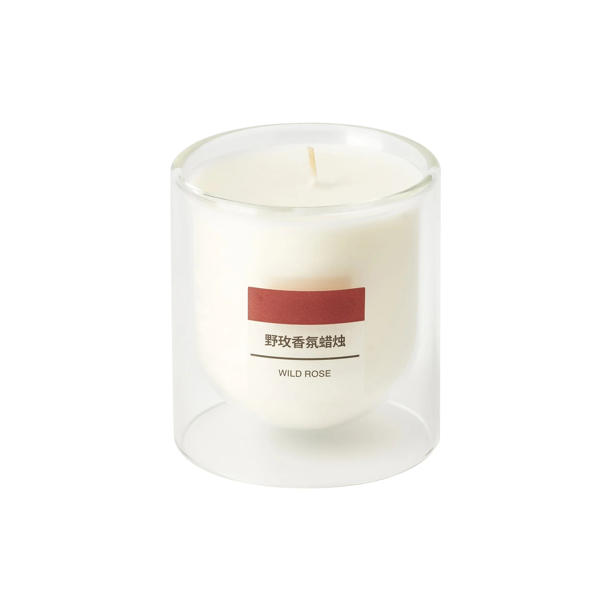 Scented Double Wall Glass Candle - Wild Rose - Image 2