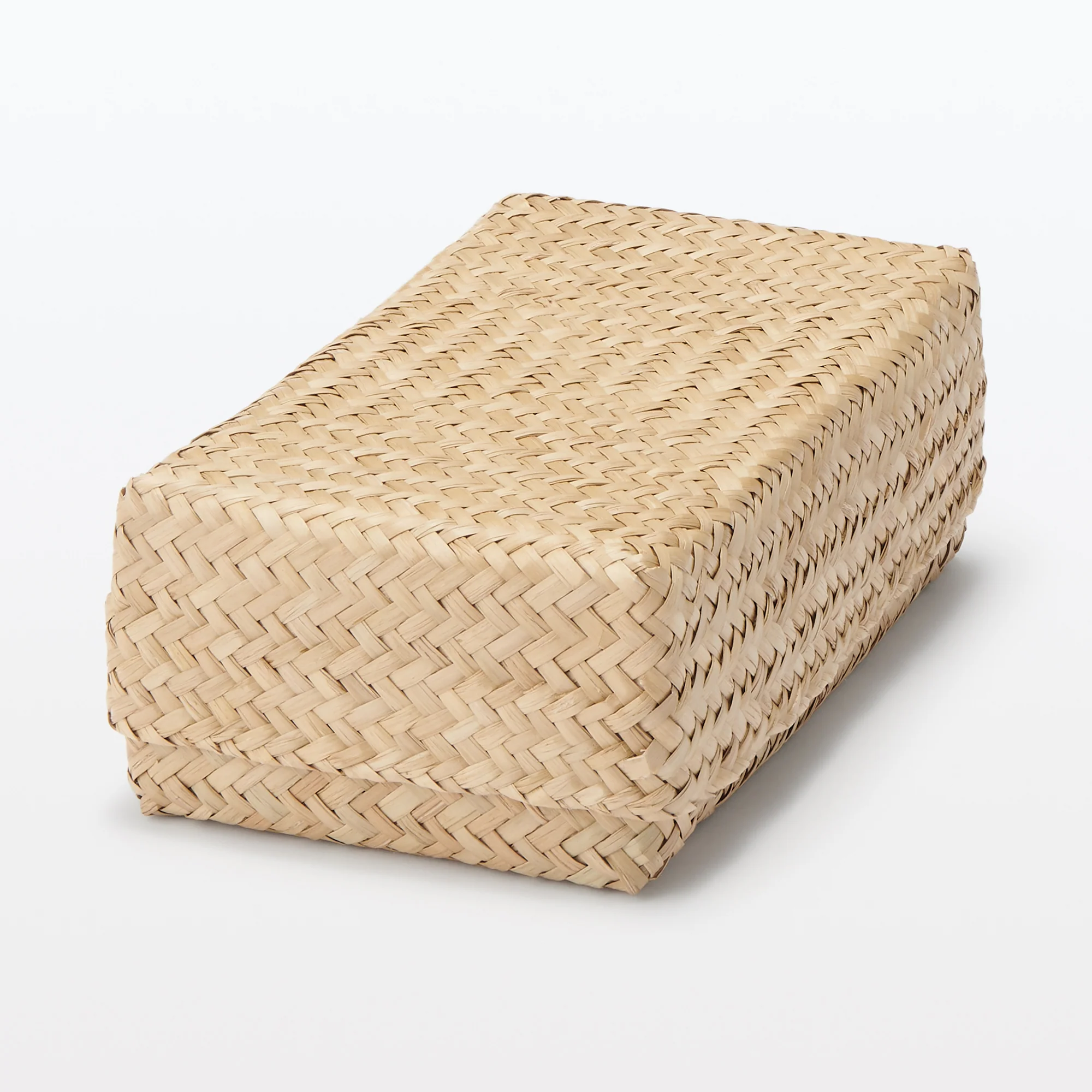 Seagrass Organizer Herringbone Rectangular Basket - Medium (W15 x D25 x H7 cm) - Image 7