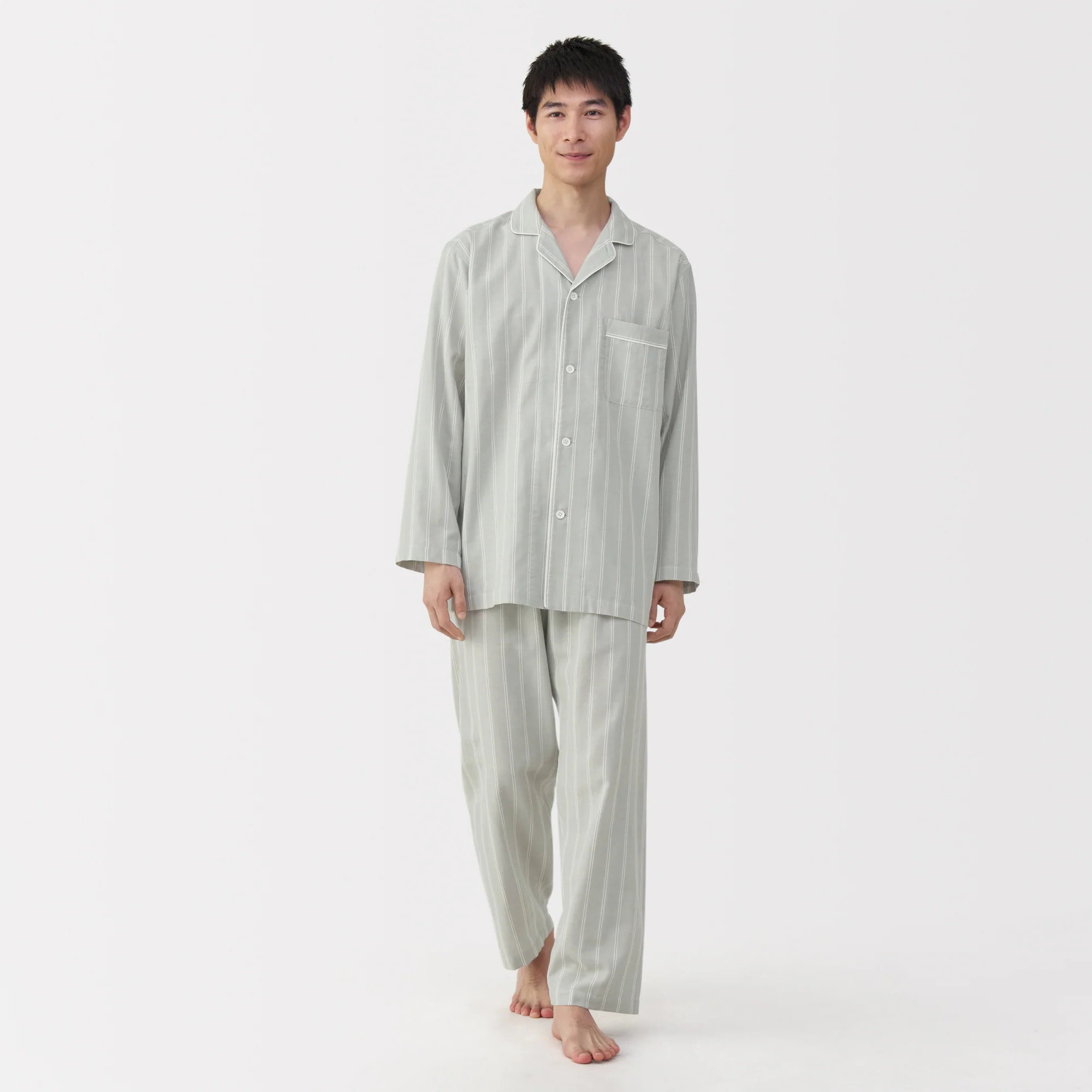 Side Seamless Double Gauze Pajamas - Image 3