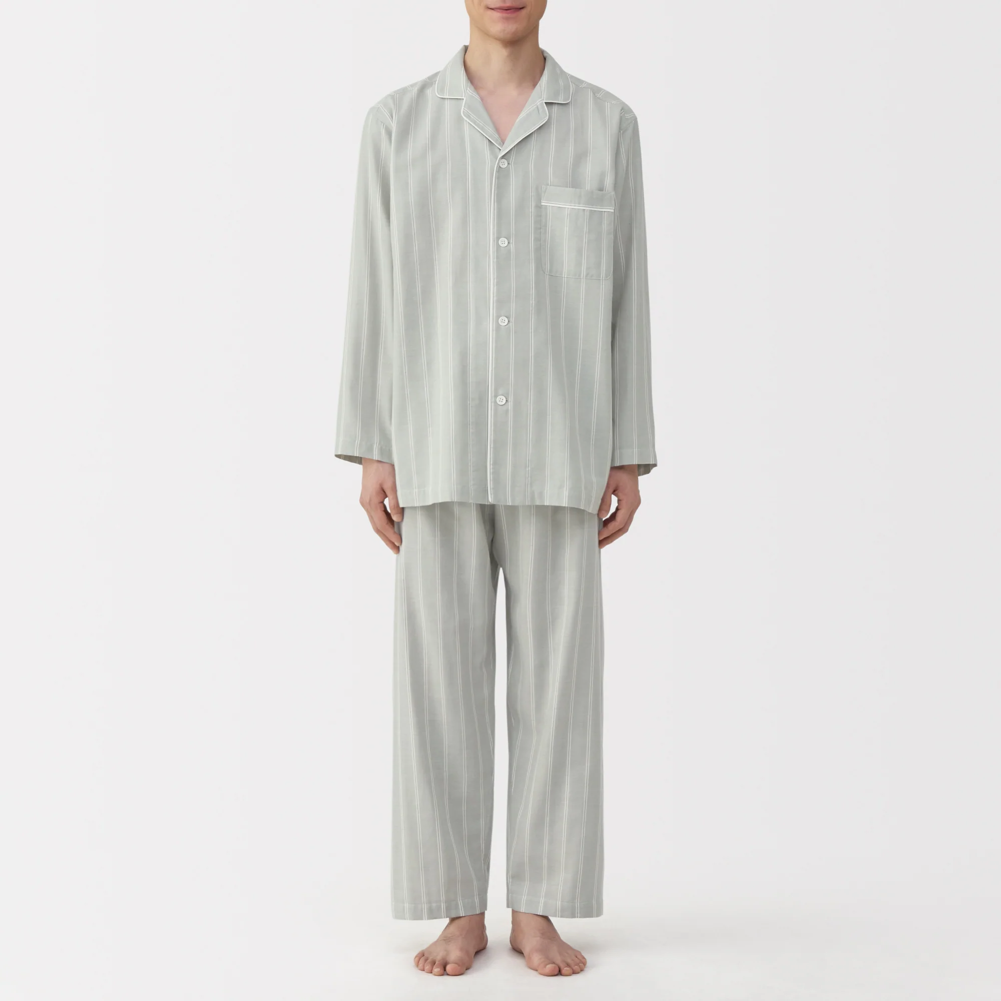 Side Seamless Double Gauze Pajamas - Image 4