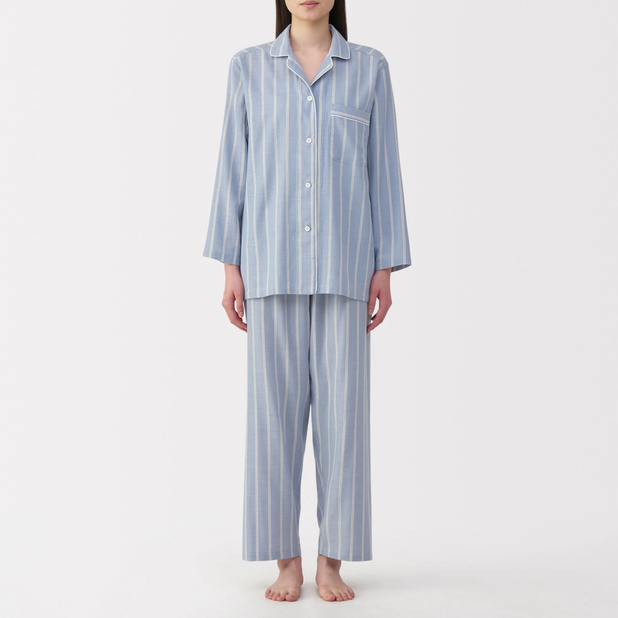Side Seamless Double Gauze Pajamas - Image 30