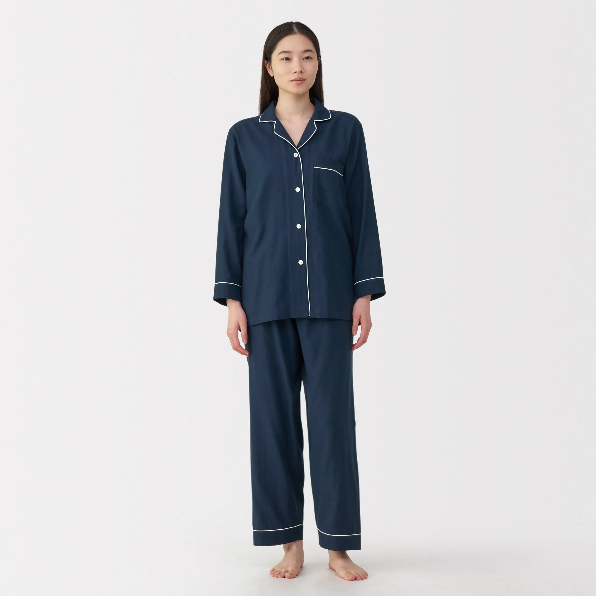 Side Seamless Double Gauze Pajamas - Image 42