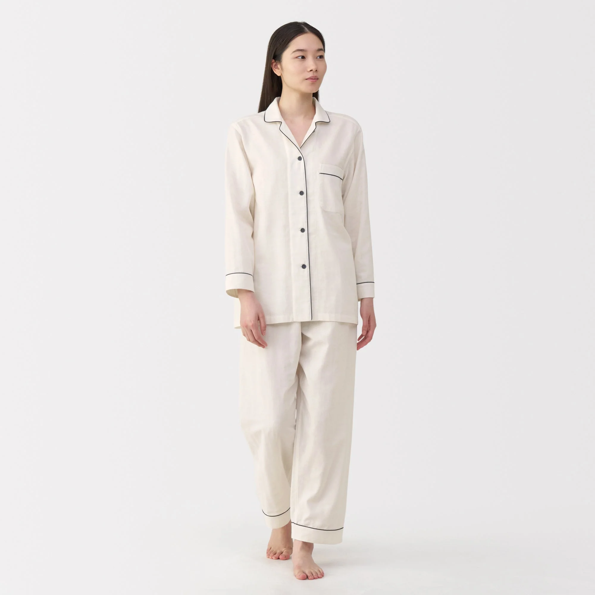 Side Seamless Double Gauze Pajamas - Image 53