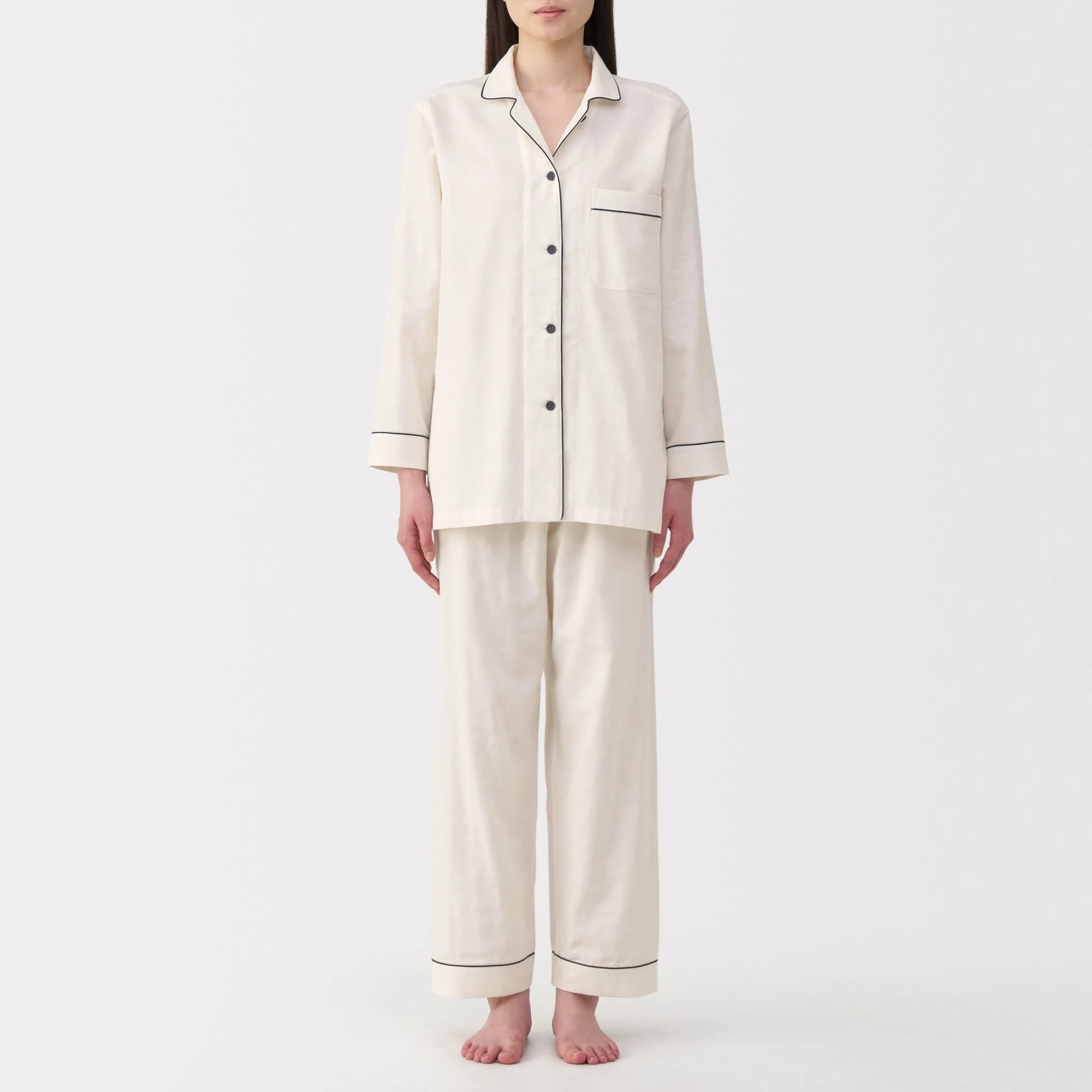 Side Seamless Double Gauze Pajamas - Image 54