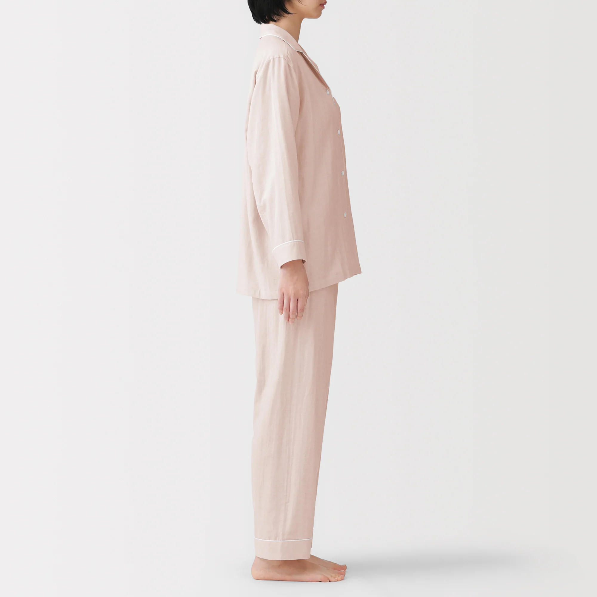 Side Seamless Double Gauze Pajamas - Image 4