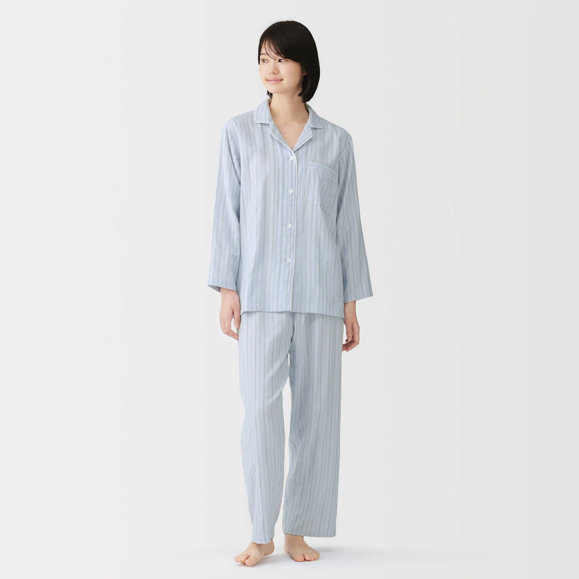 Side Seamless Double Gauze Pajamas - Image 63