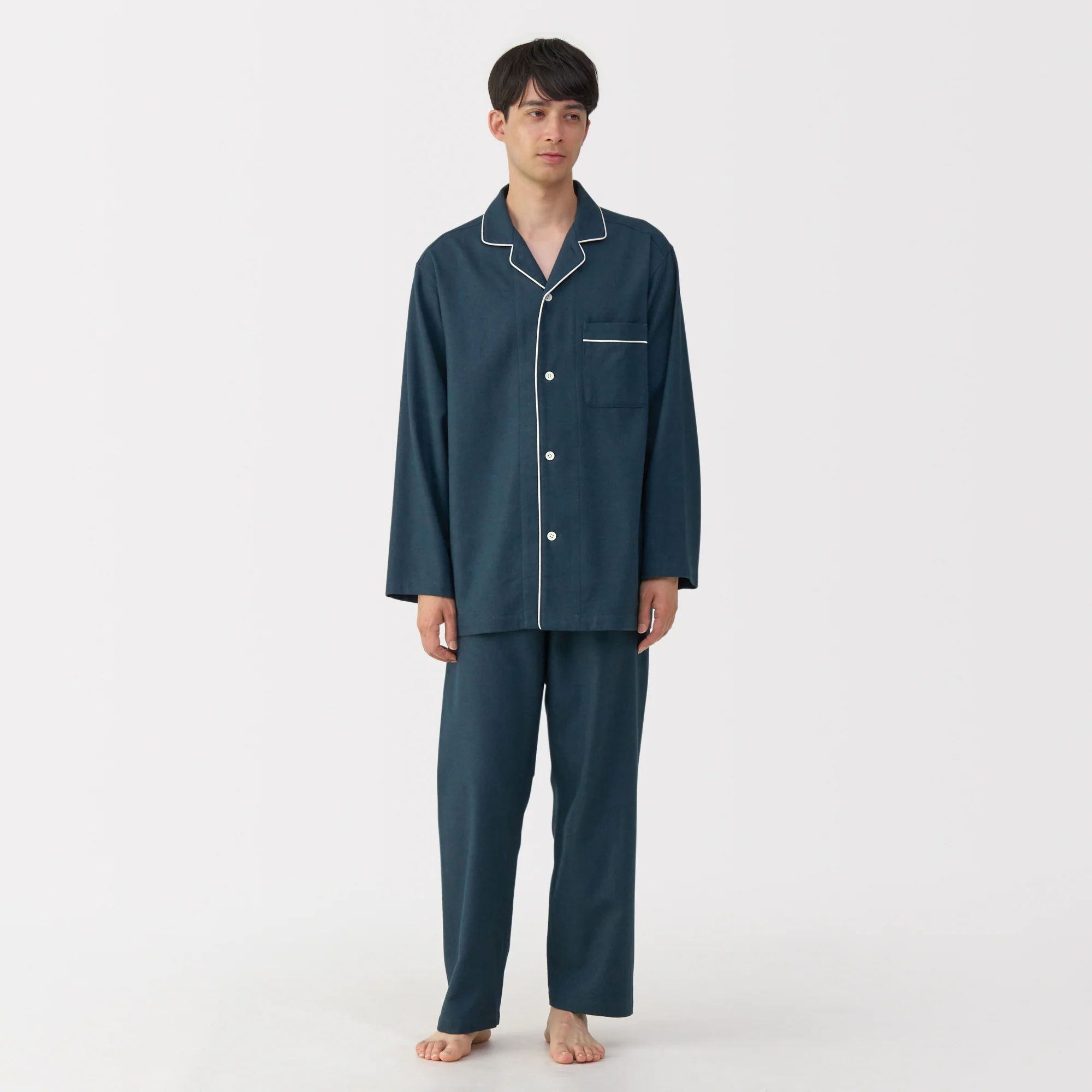 Side Seamless Flannel Pajamas