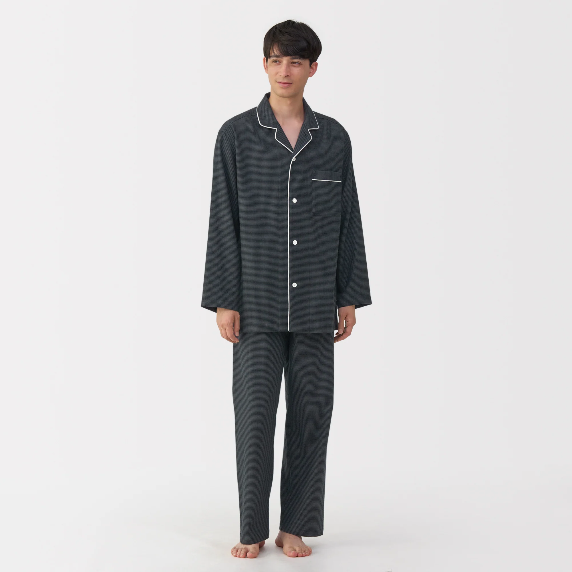 Side Seamless Flannel Pajamas - Image 55