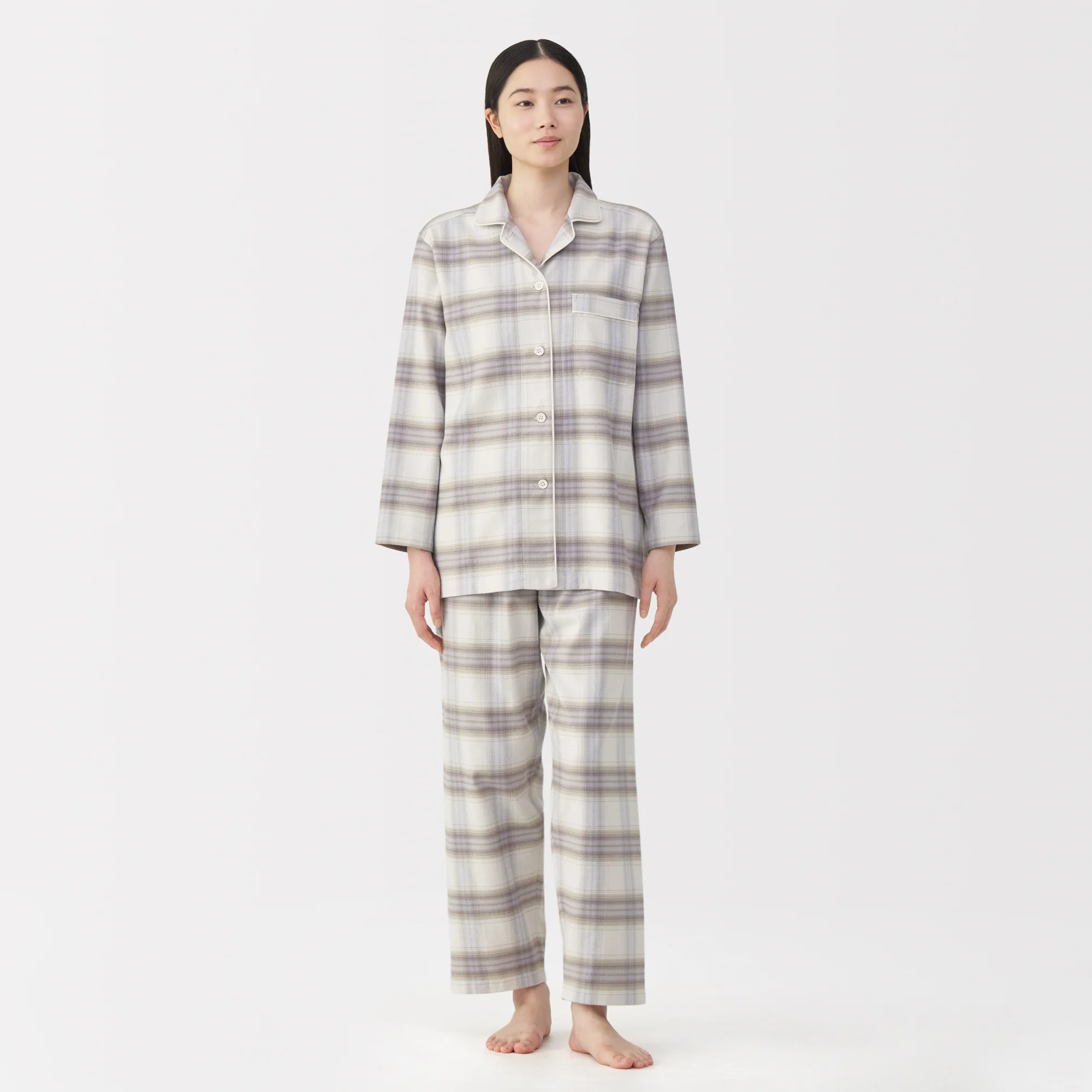 Side Seamless Flannel Pajamas - Image 15