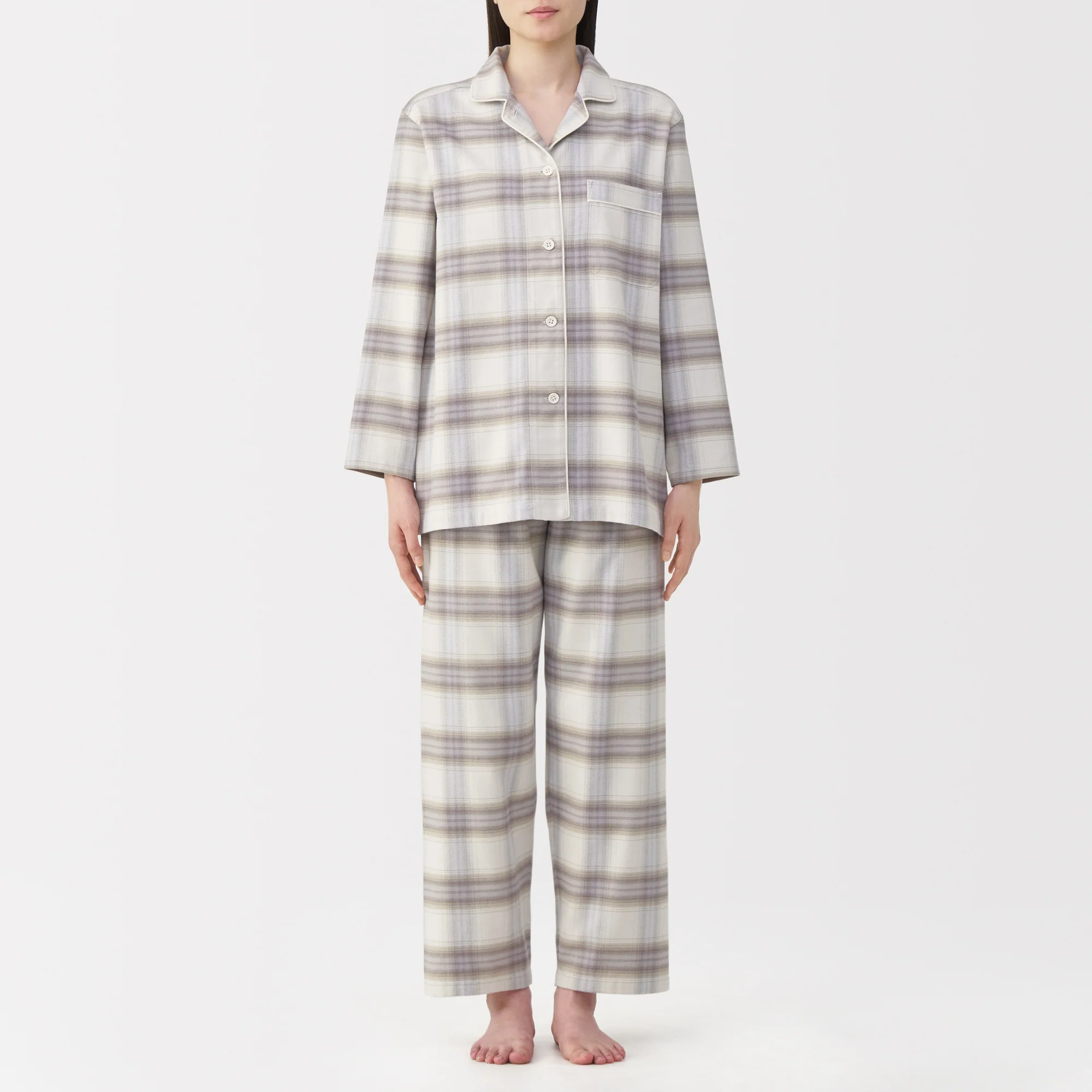 Side Seamless Flannel Pajamas - Image 16
