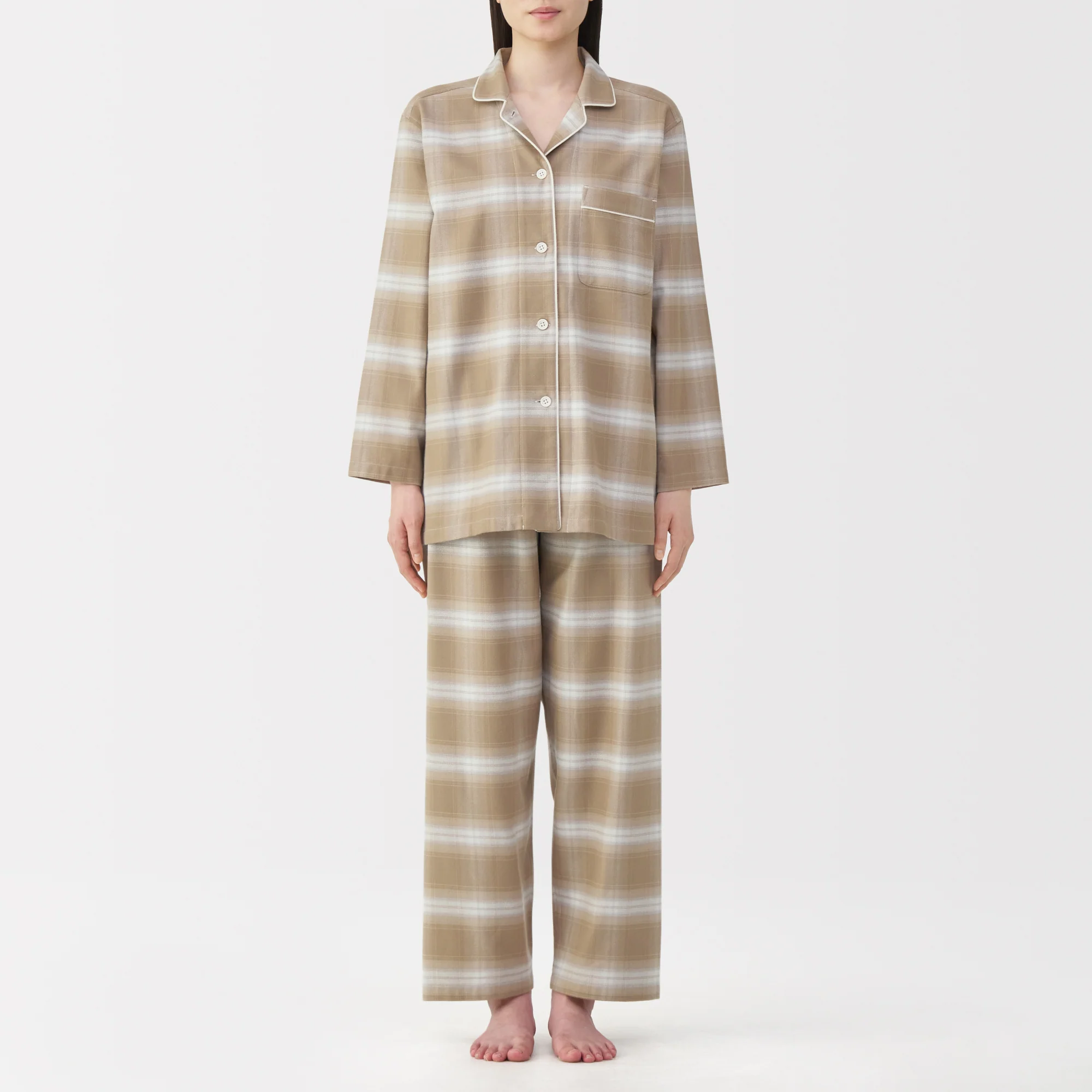 Side Seamless Flannel Pajamas - Image 4