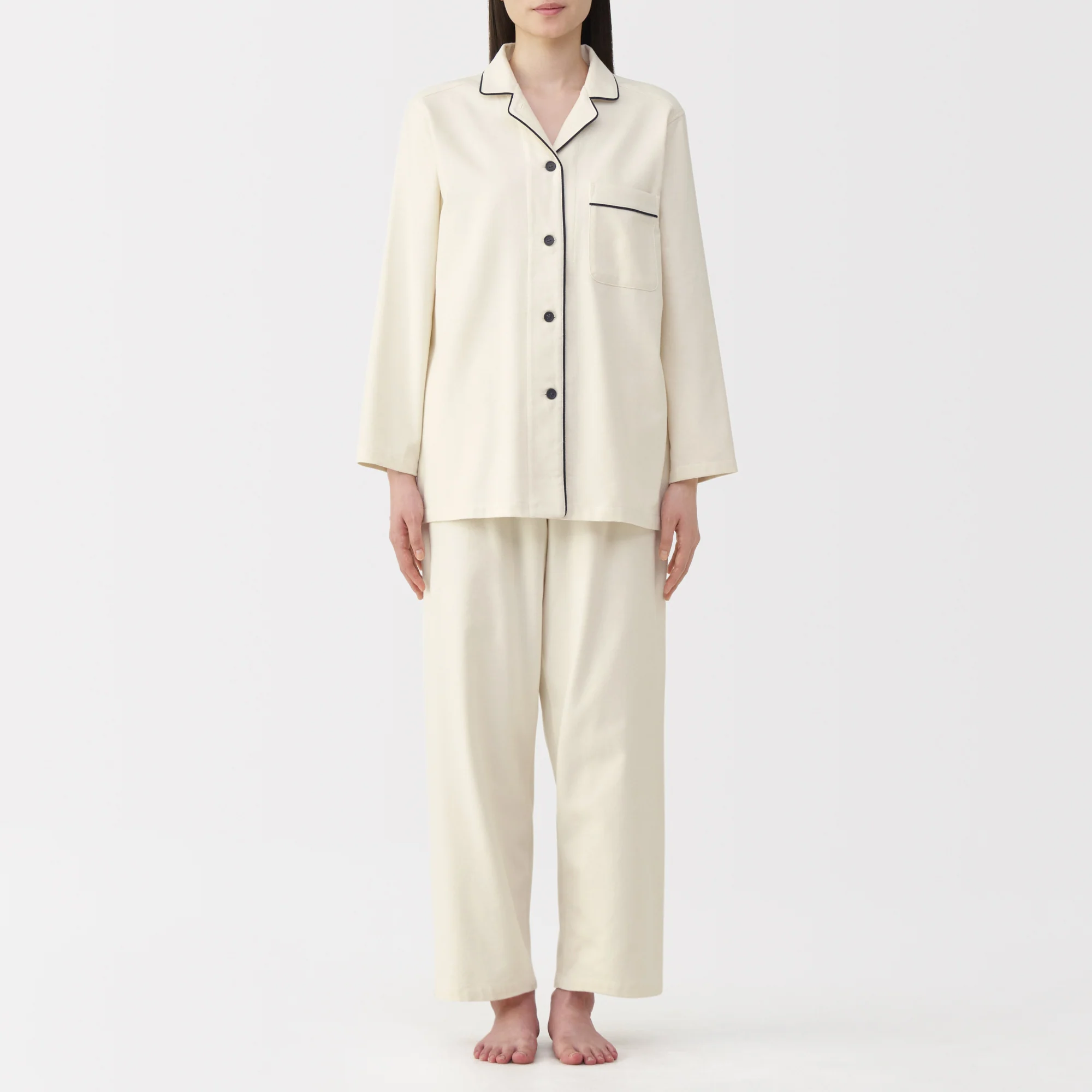 Side Seamless Flannel Pajamas - Image 43