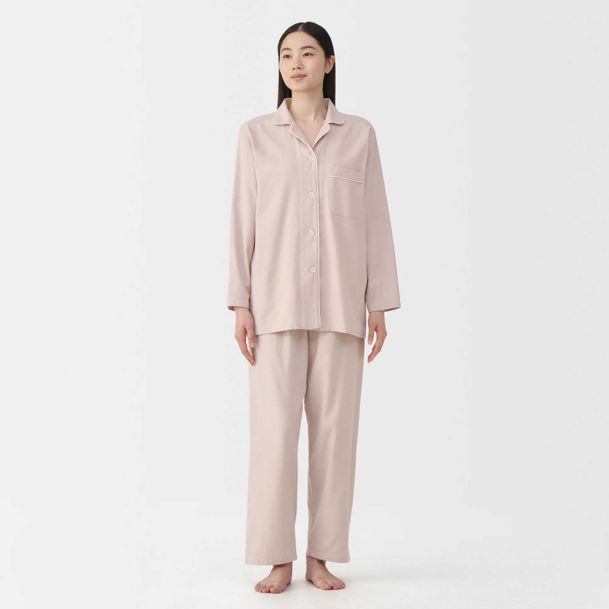 Side Seamless Flannel Pajamas - Image 55