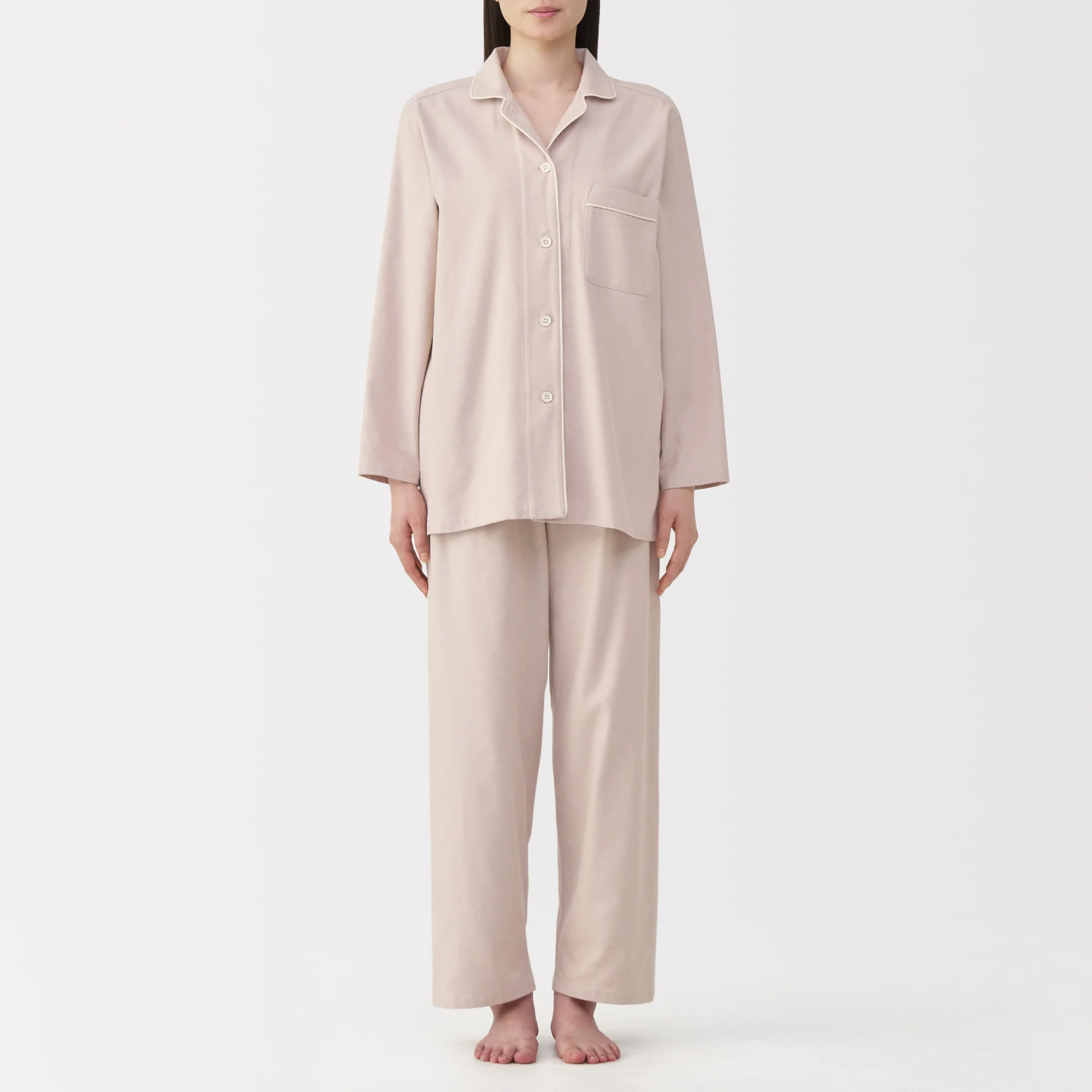 Side Seamless Flannel Pajamas - Image 56