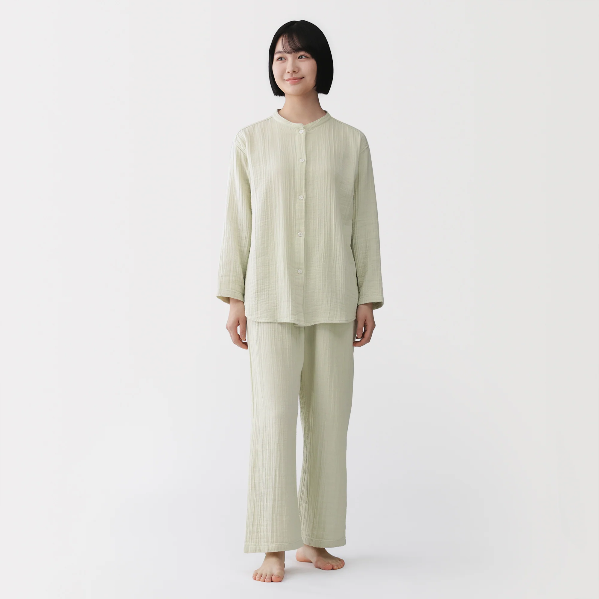 Side Seamless Gauze Pajamas