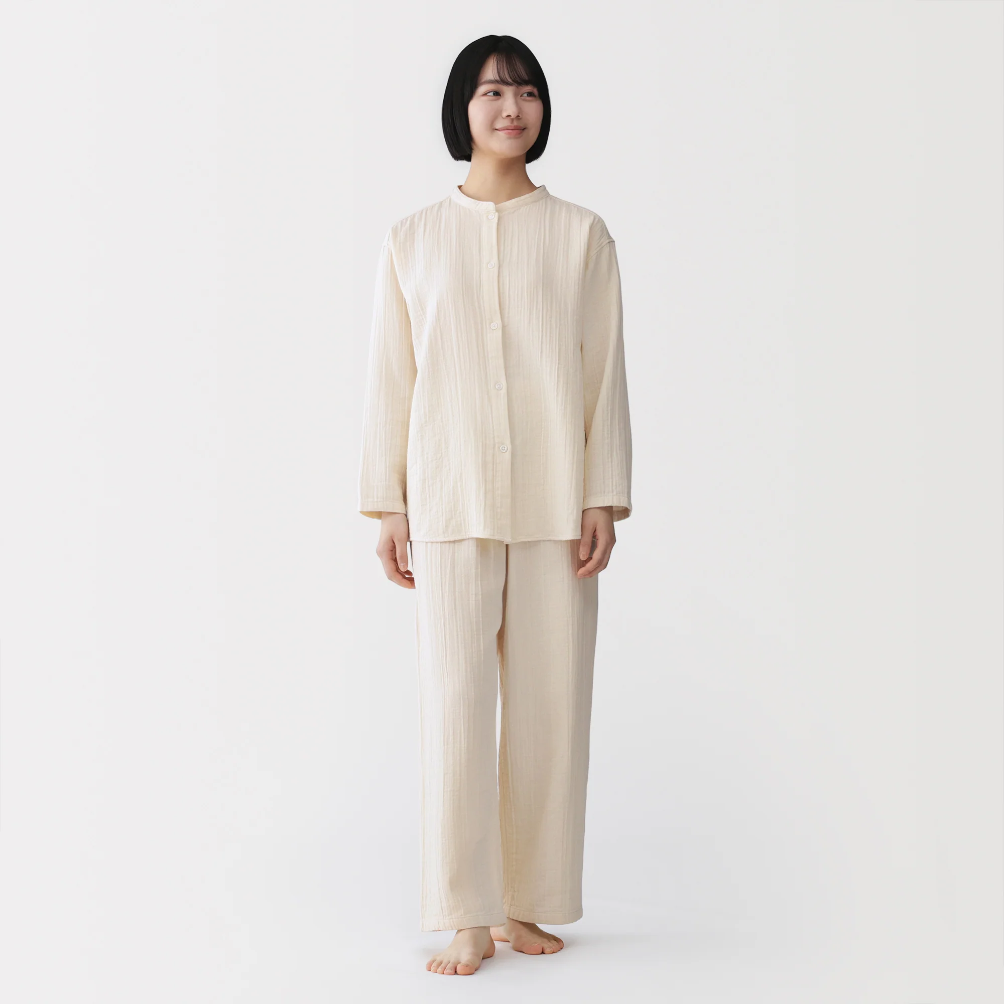 Side Seamless Gauze Pajamas - Image 14