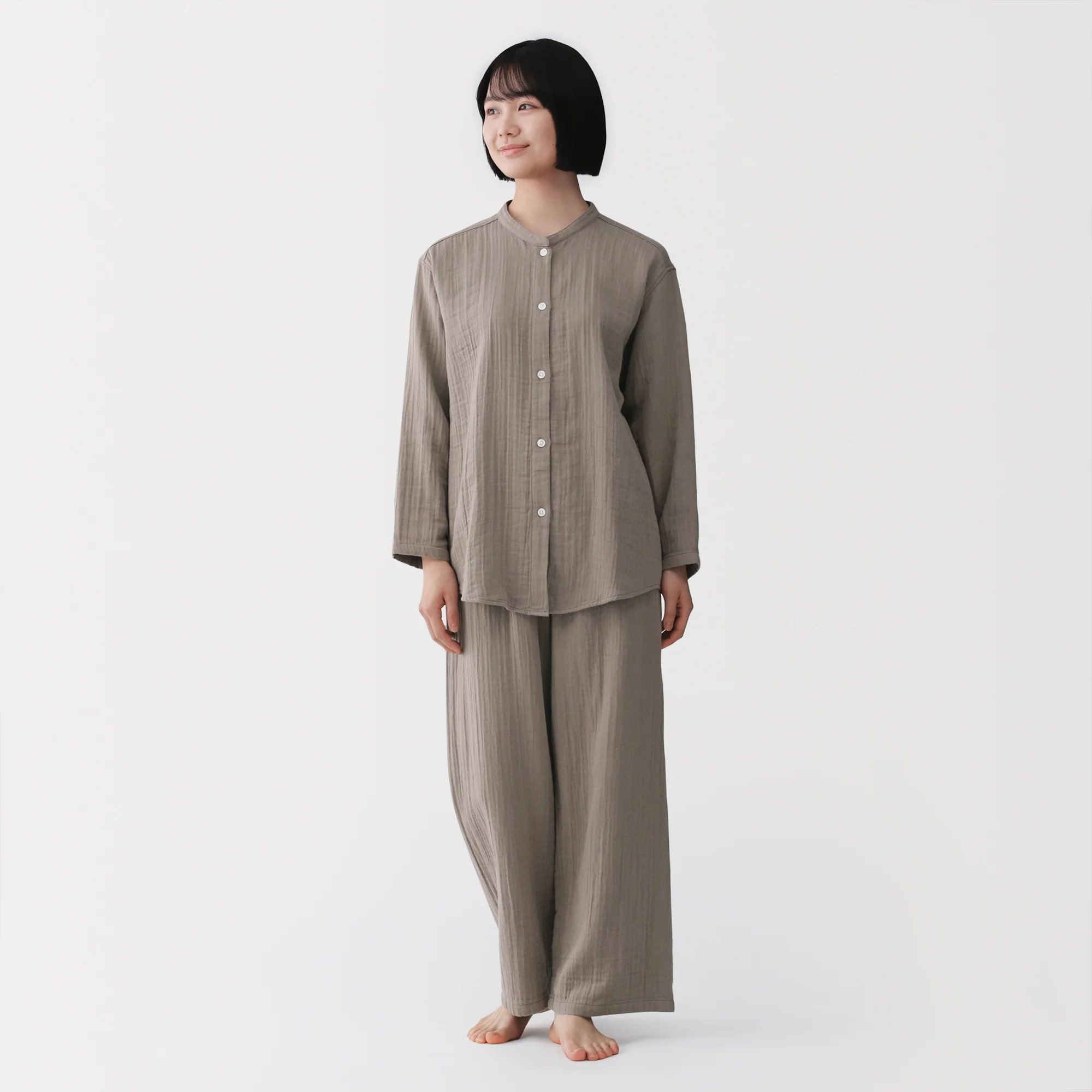 Side Seamless Gauze Pajamas - Image 25