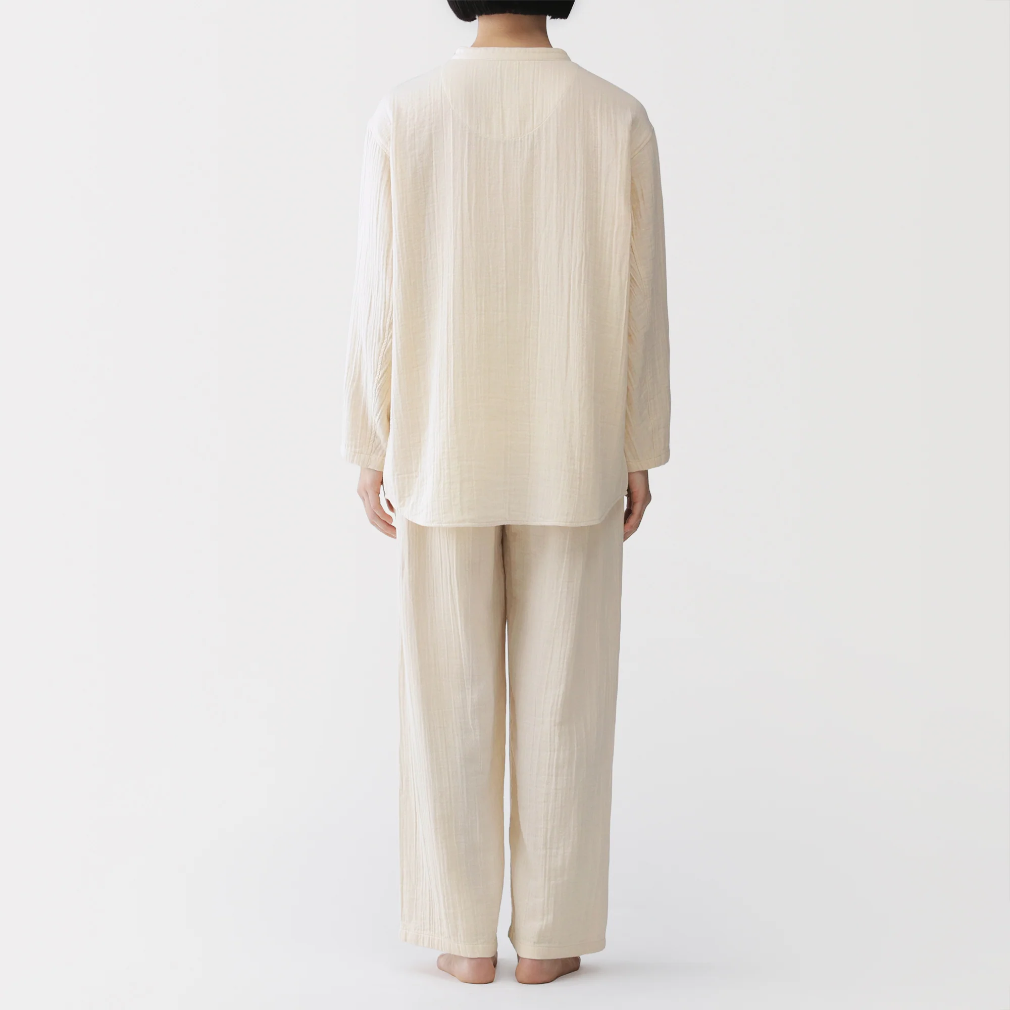 Side Seamless Gauze Pajamas - Image 5