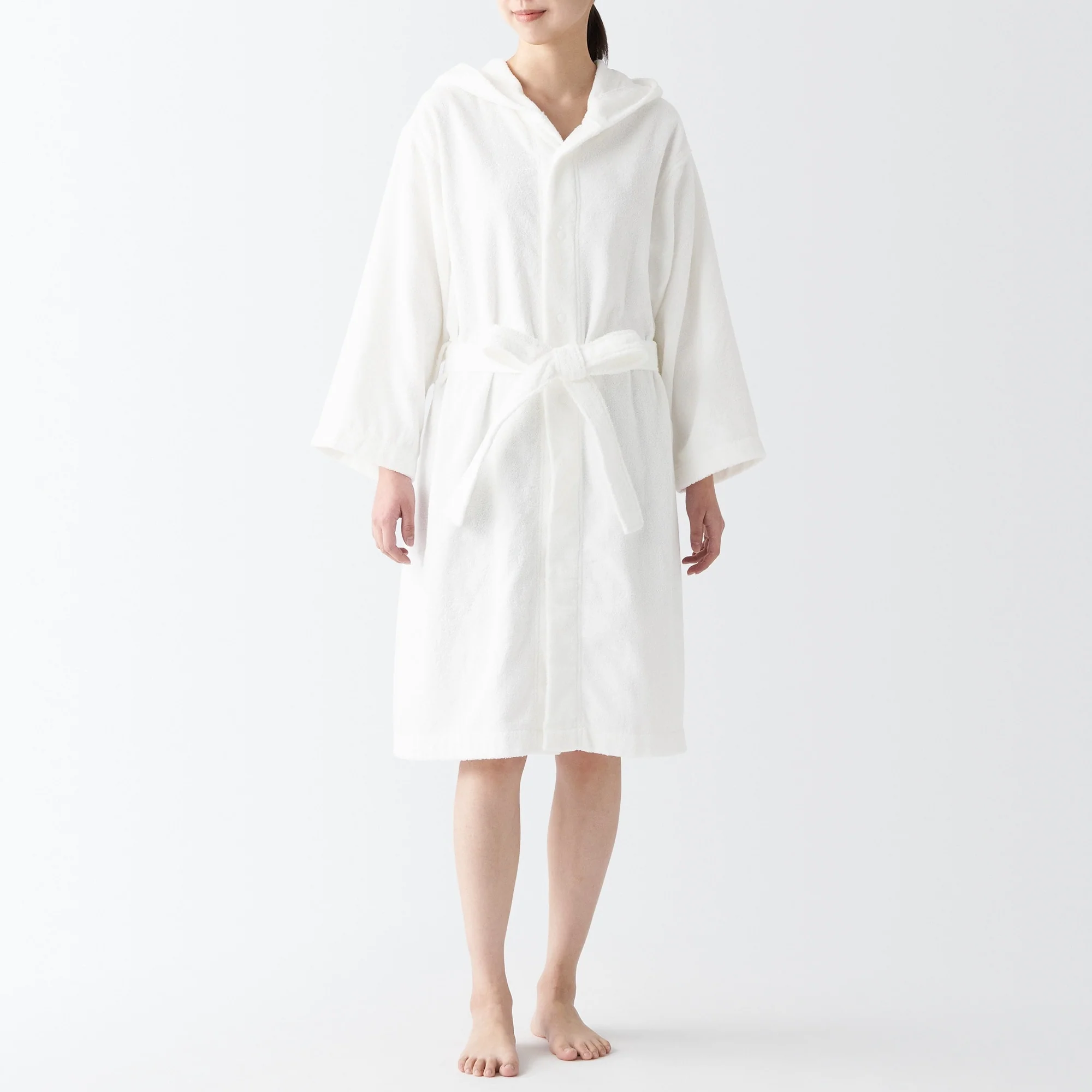 Side Seamless Pile Bathrobe - Image 2