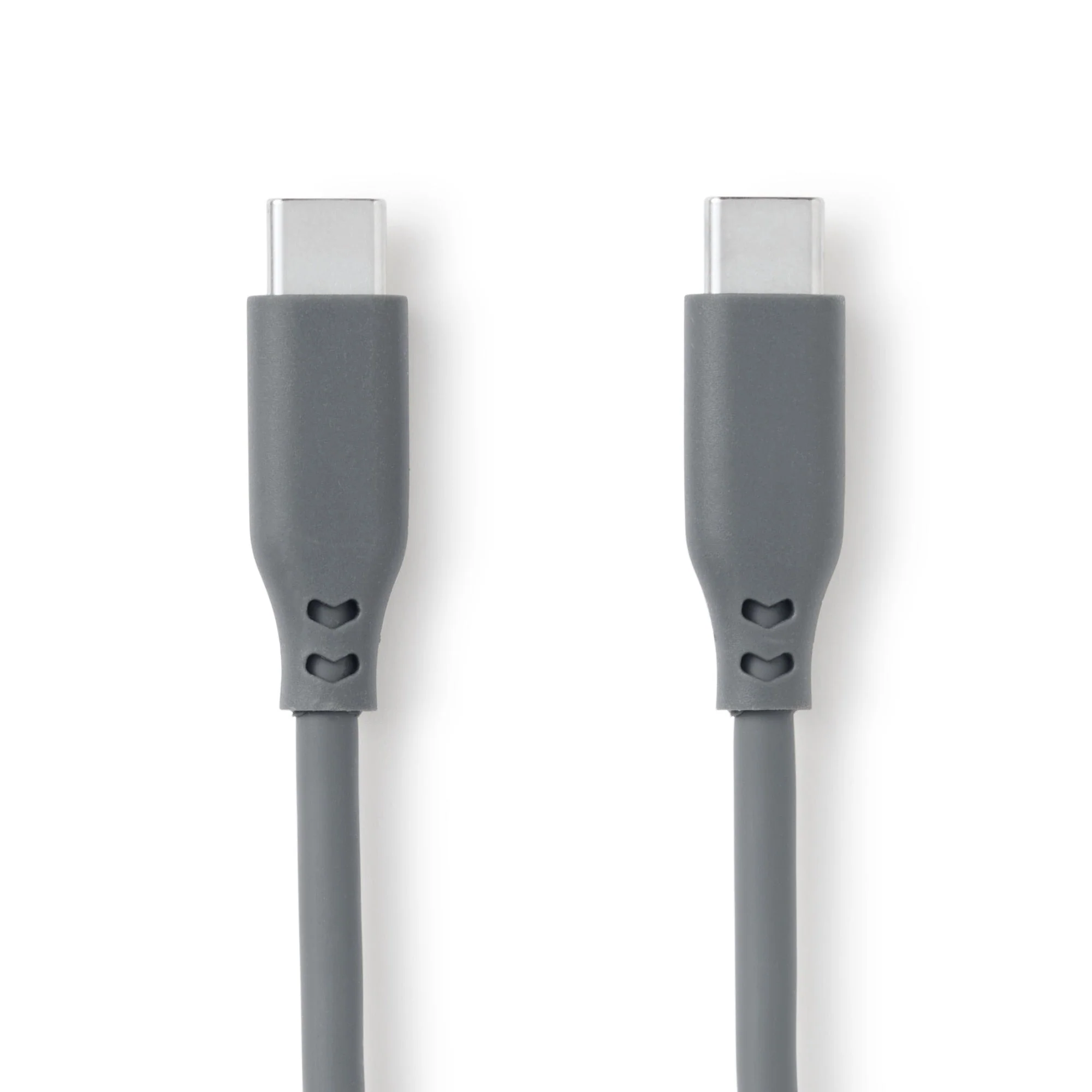 Soft and Tangle-free USB Cable - C to C - Grey