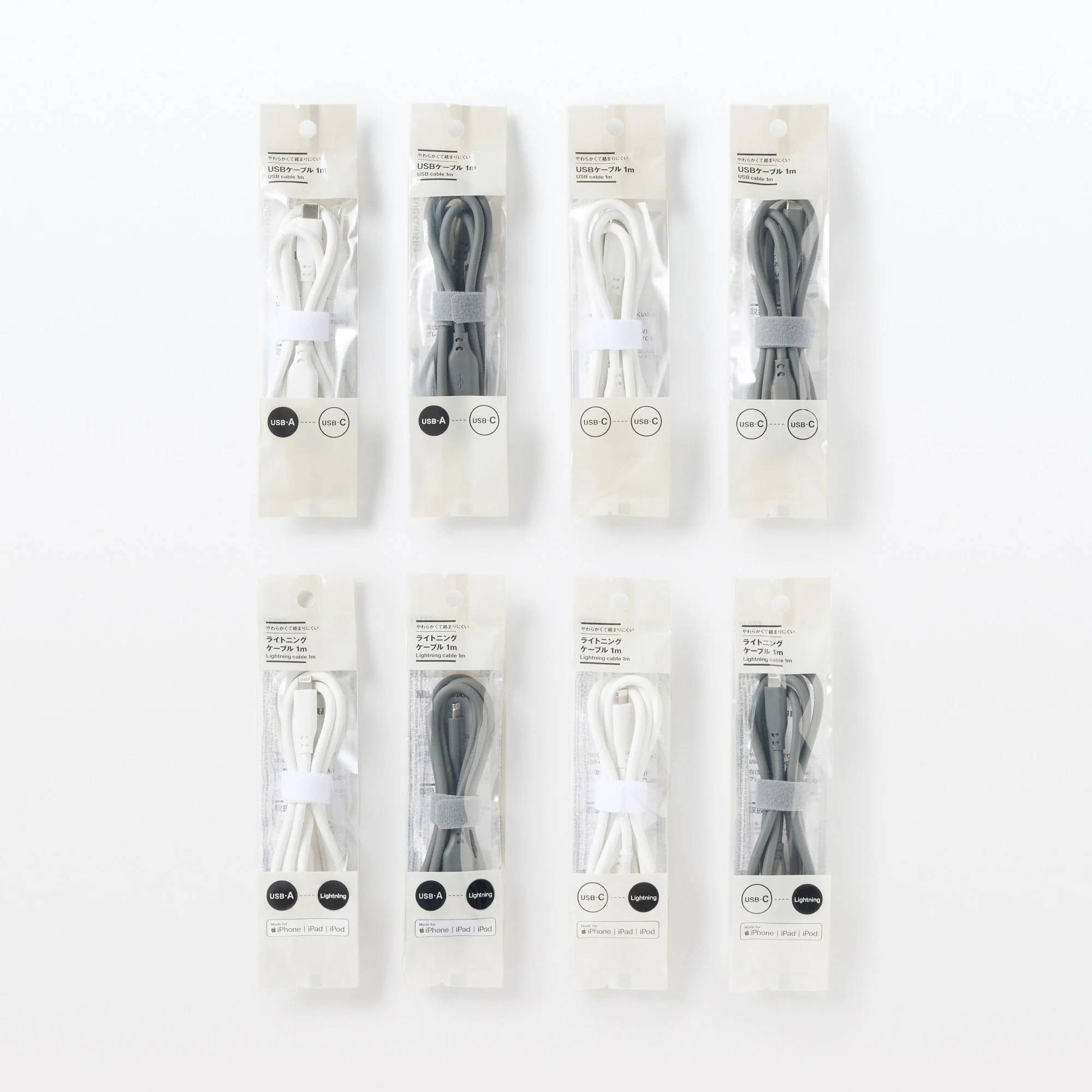 Soft and Tangle-free USB Cable - C to C - Grey - Image 4