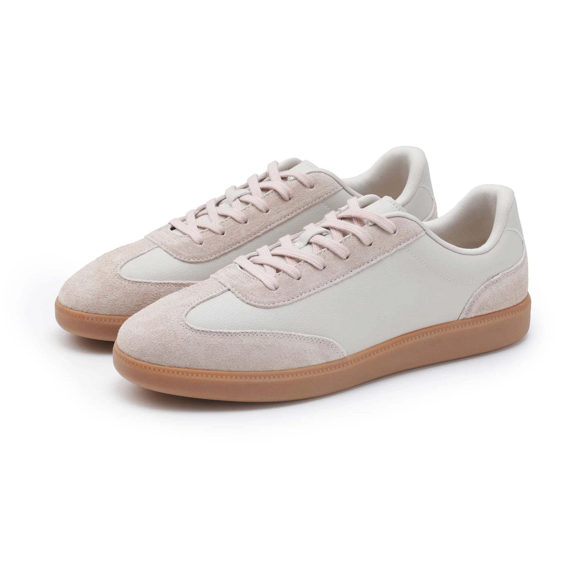 Soft Insole Combination Sneakers - Light Pink - Image 9