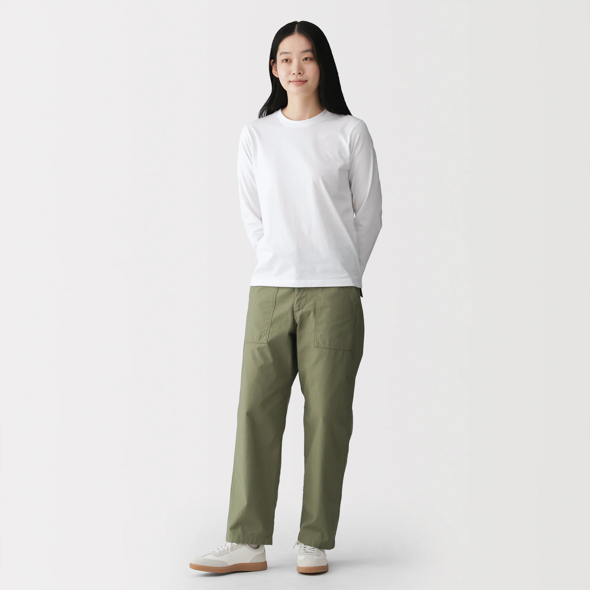 Soft Insole Combination Sneakers - Off White - Image 11
