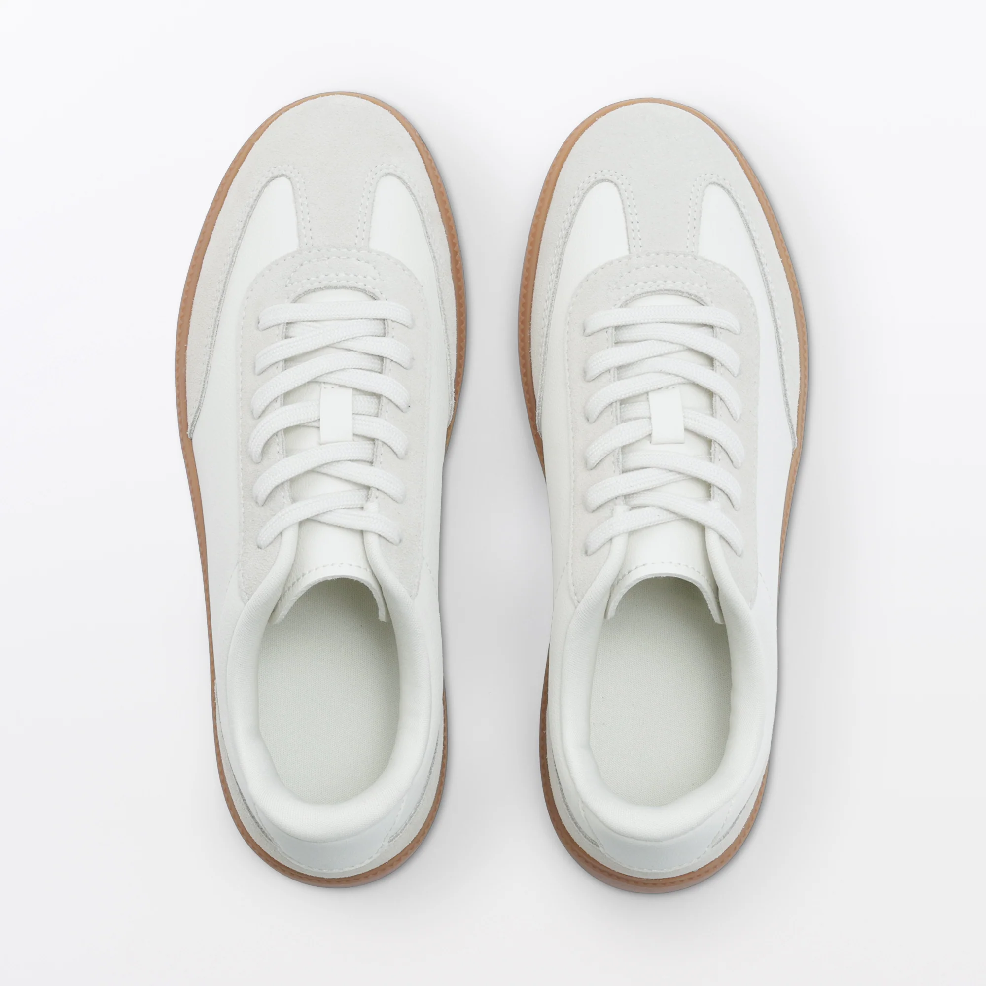 Soft Insole Combination Sneakers - Off White - Image 12