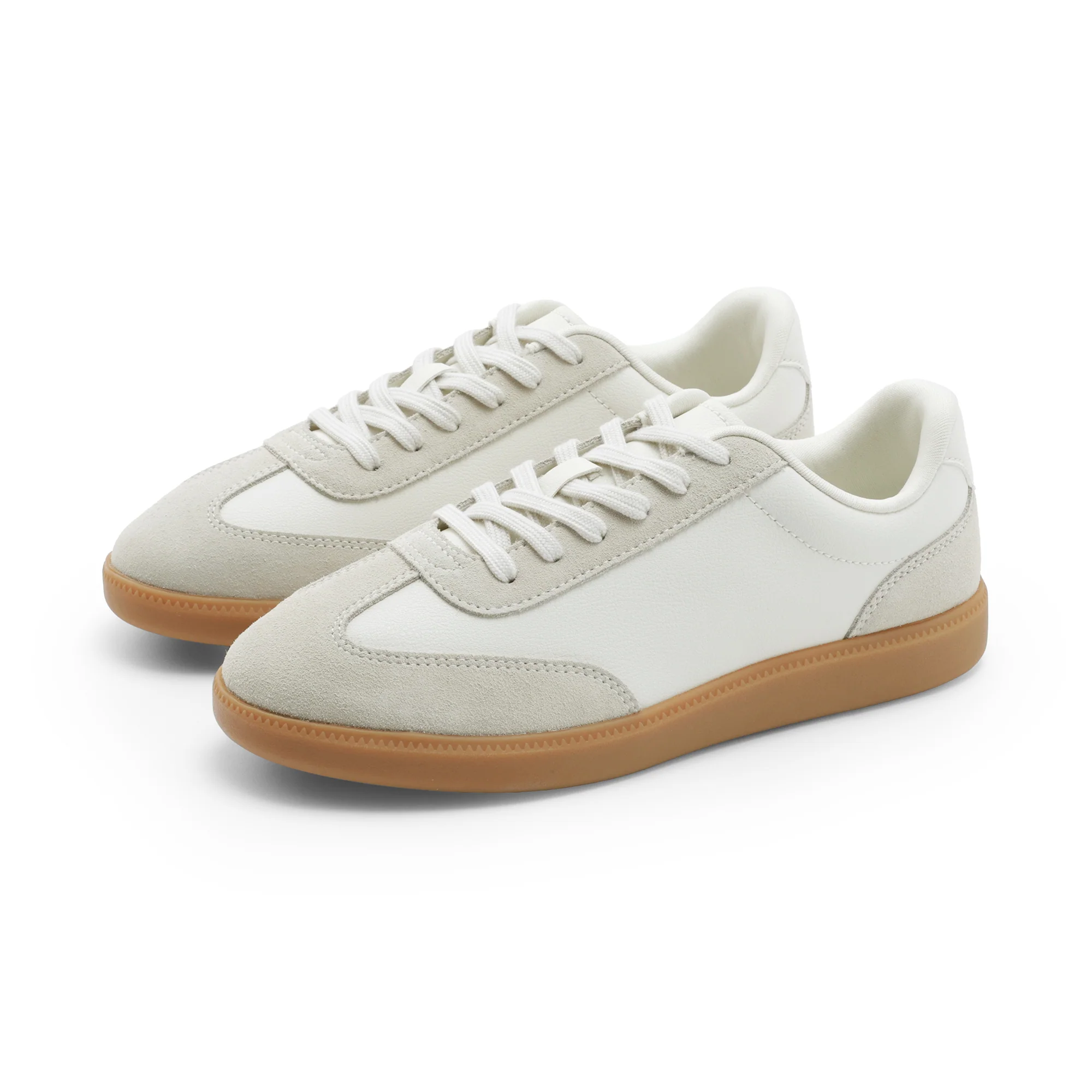 Soft Insole Combination Sneakers - Off White - Image 9
