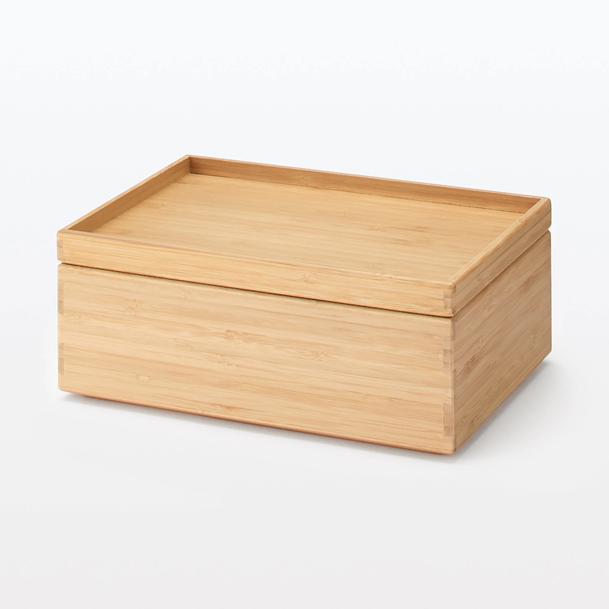 Stackable Bamboo Box Lid - Half W26 x D18.5 x H2.5 cm - Image 7