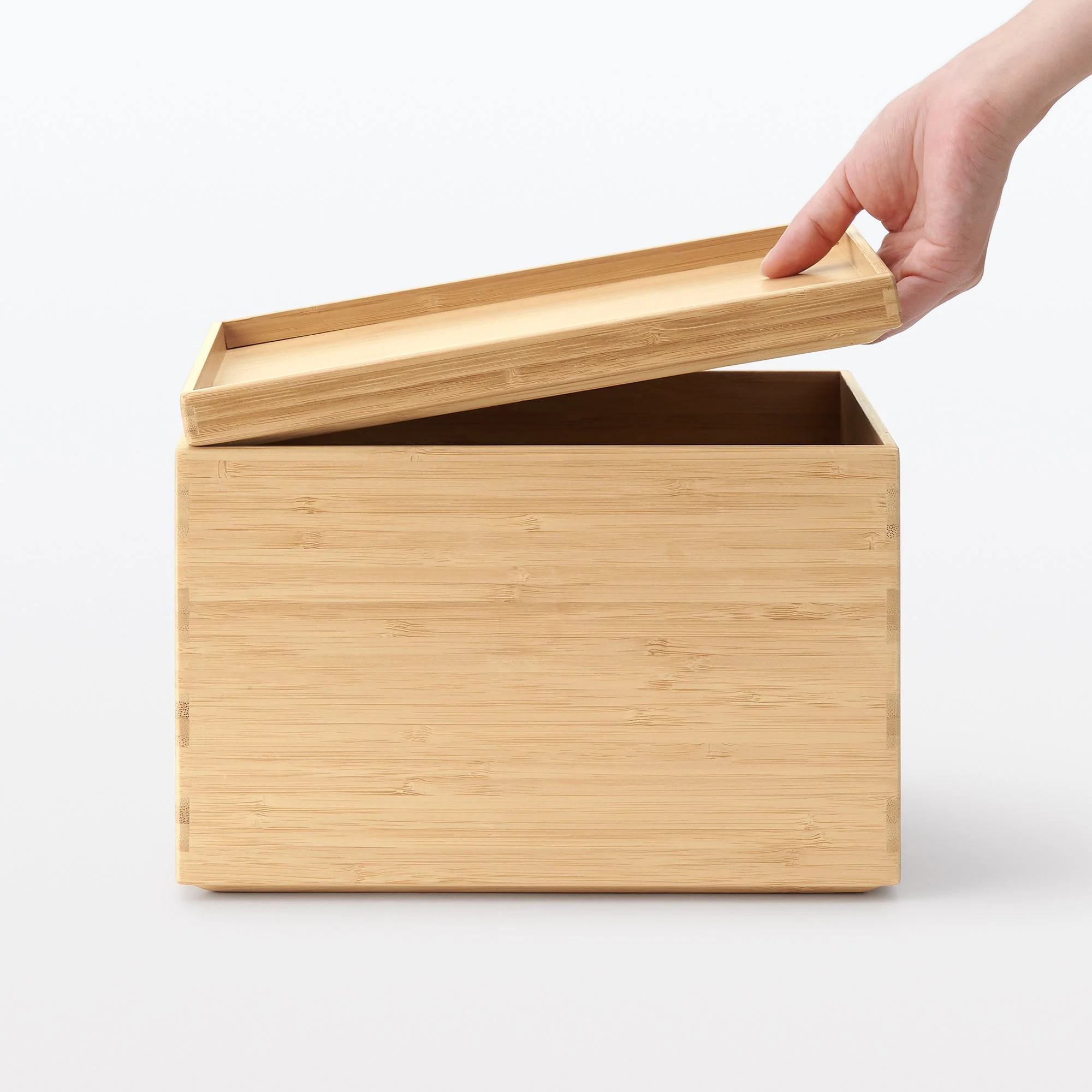 Stackable Bamboo Box Lid - Half W26 x D18.5 x H2.5 cm - Image 8