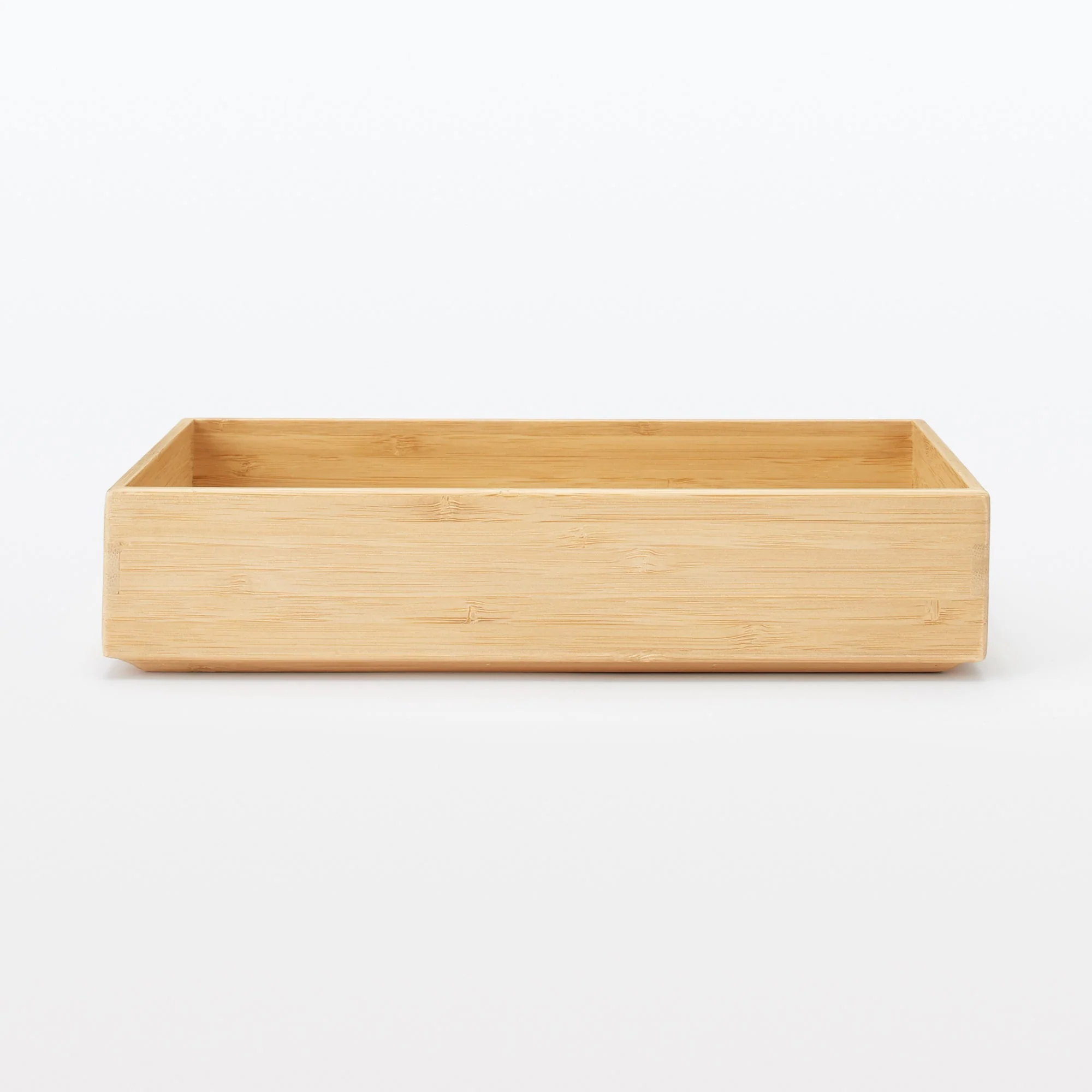 Stackable Bamboo Organizer Box - Medium W17 x D26 x H5.5 cm - Image 4
