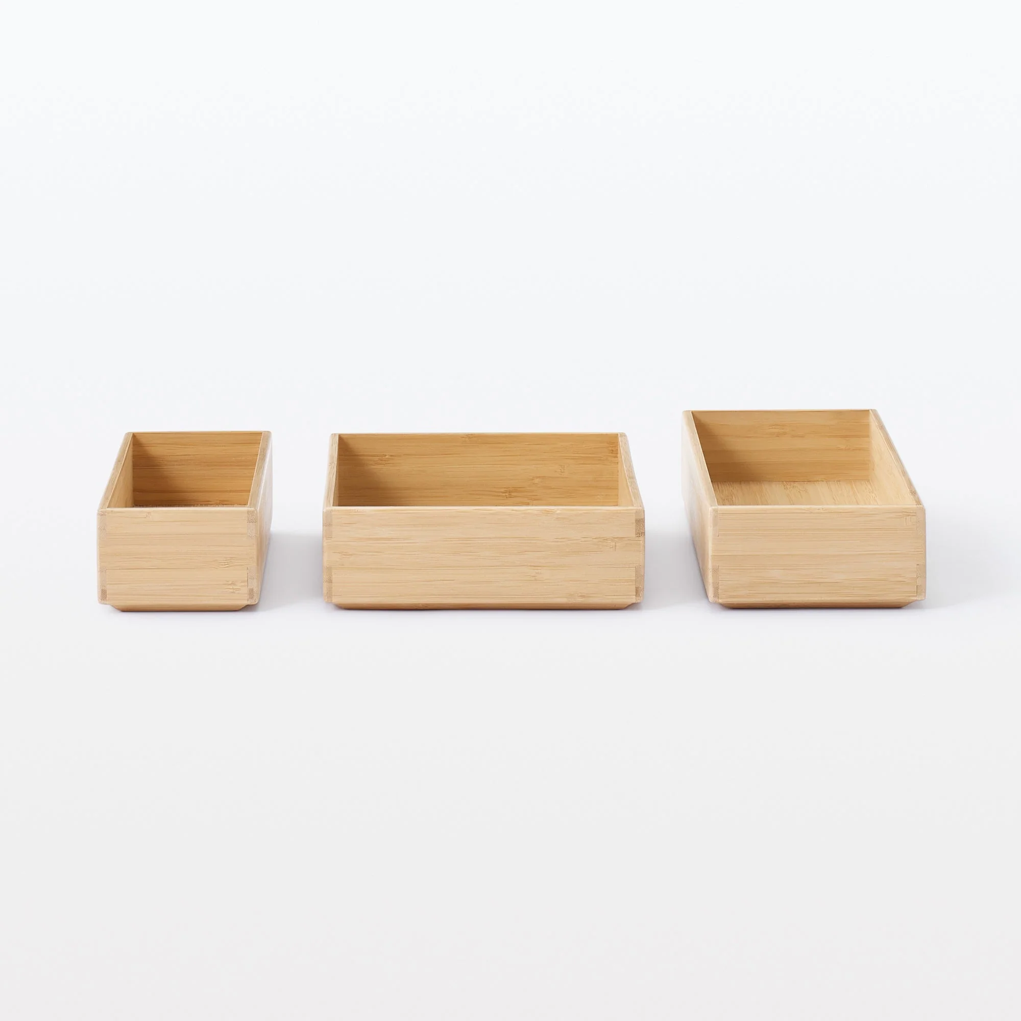 Stackable Bamboo Organizer Box - Medium W17 x D26 x H5.5 cm - Image 8