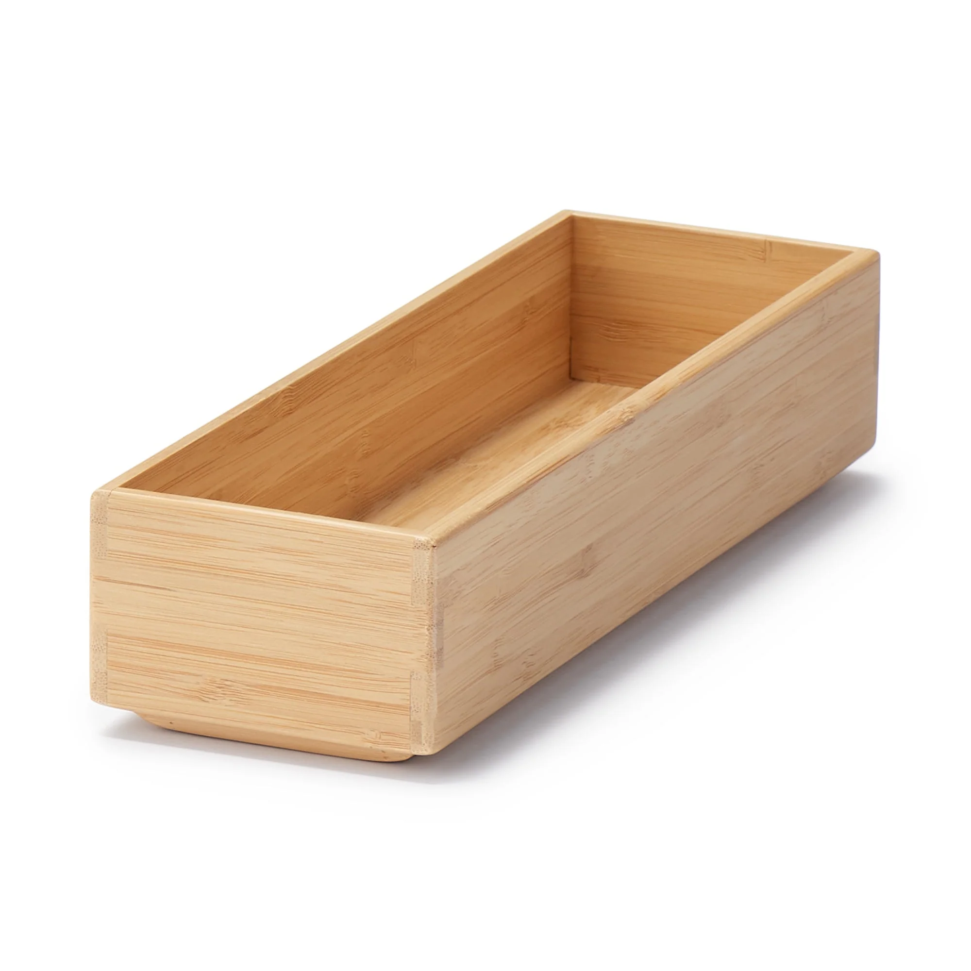Stackable Bamboo Organizer Box - Small W8.5 x D26 x H5.5 cm