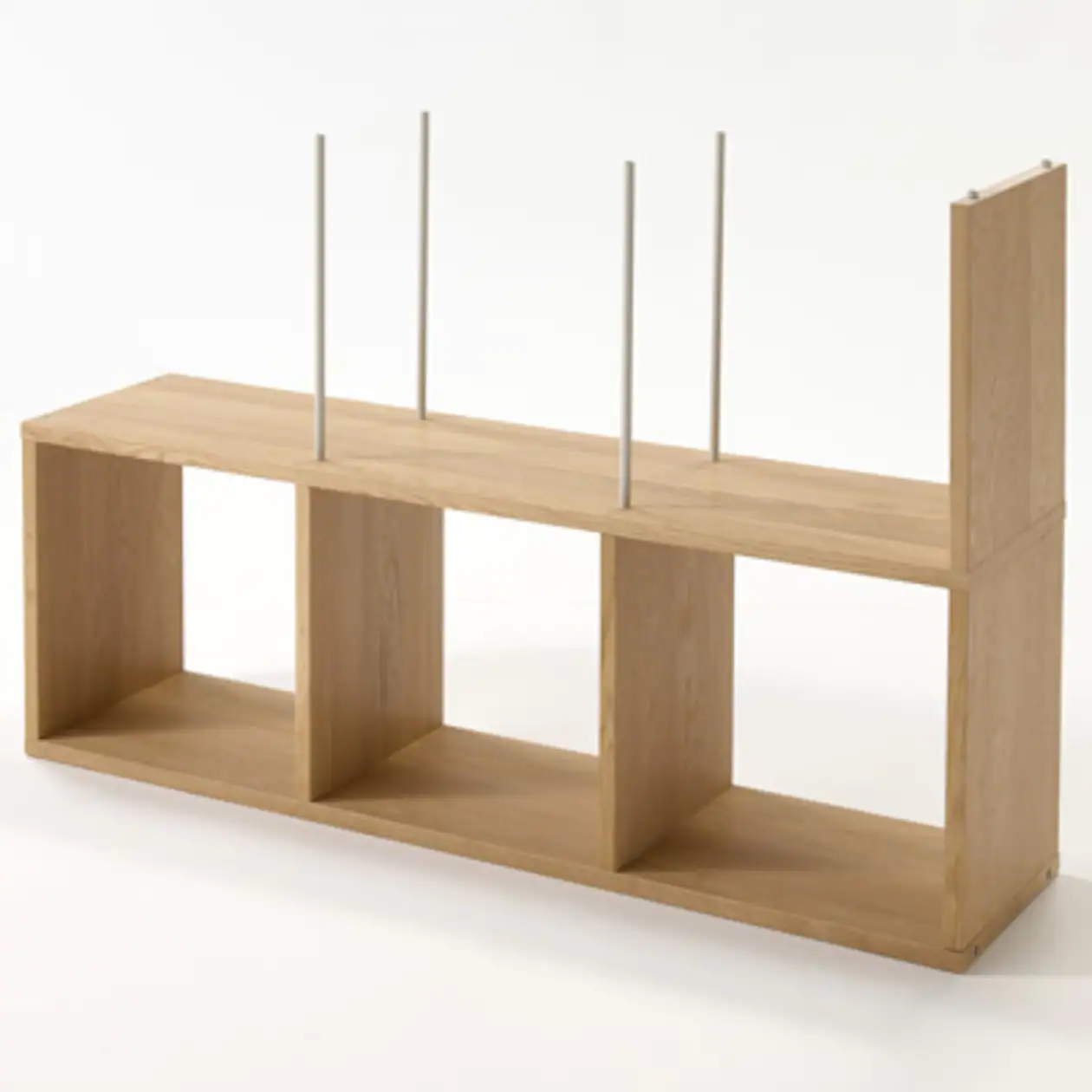 Additional Stacking Shelf - Oak - 3 Tiers - Image 2