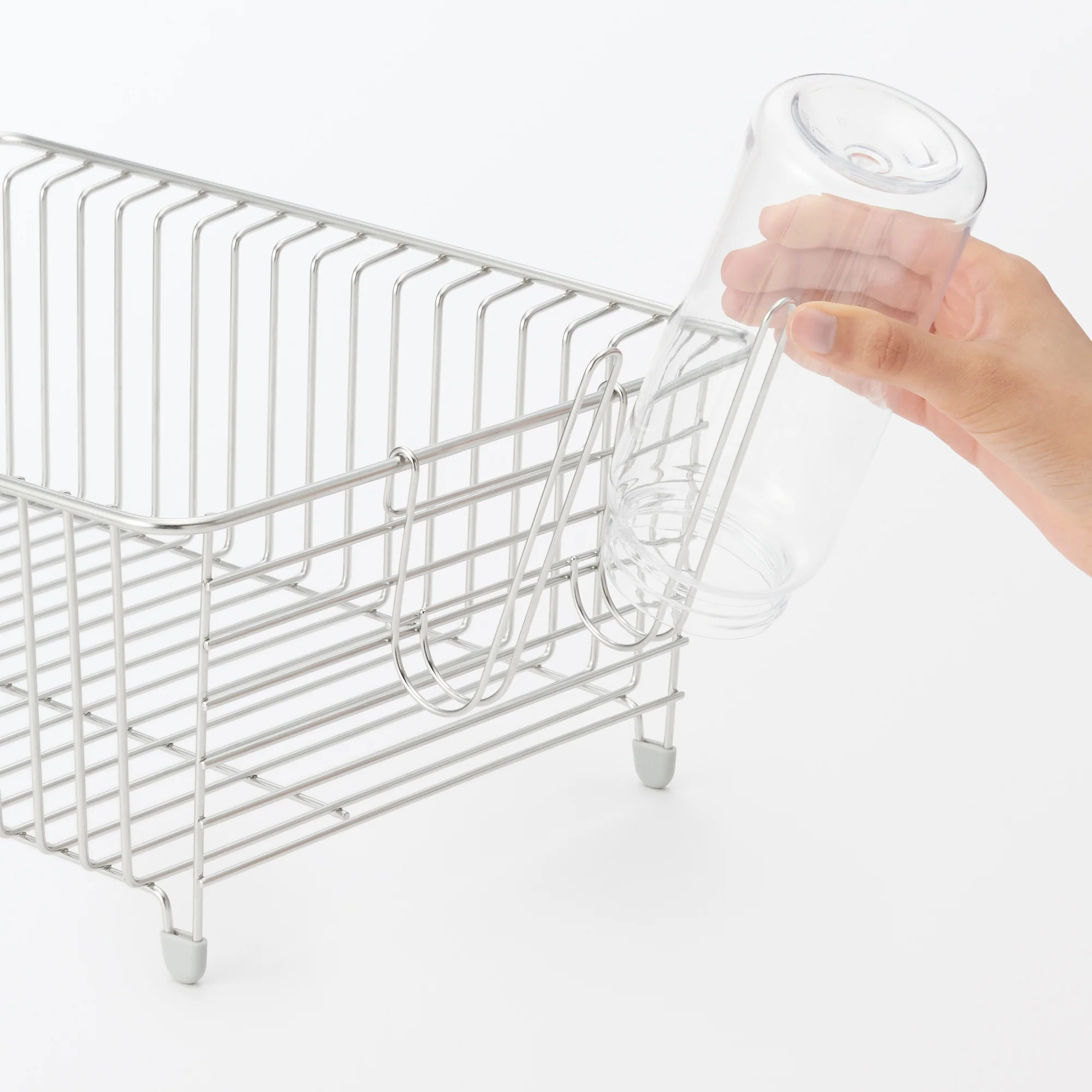 Stainless Steel Bottle Hook Double for Dish Drainer - Image 3