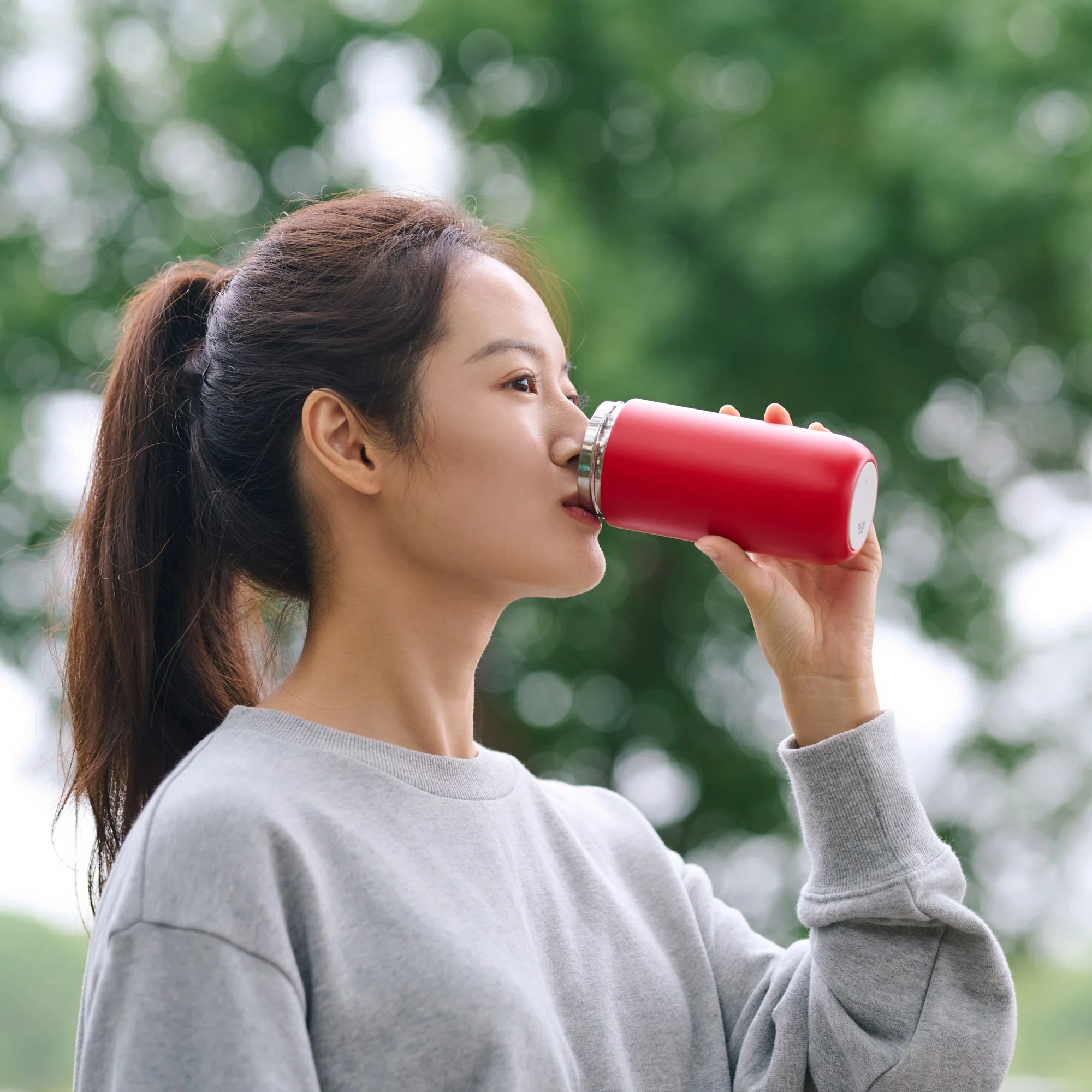 Stainless Steel Bottle - Red (320 ml) - Image 11