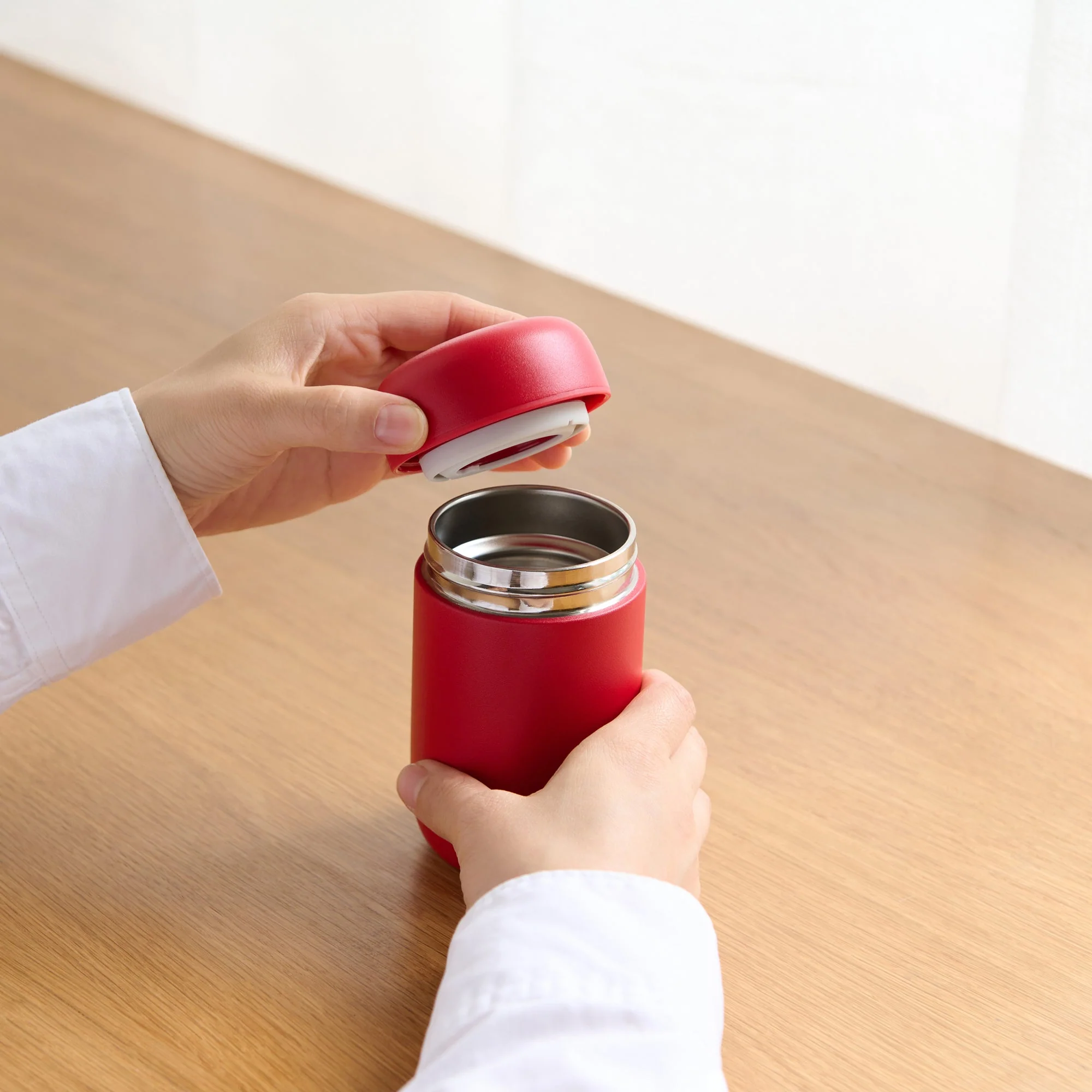 Stainless Steel Bottle - Red (320 ml) - Image 13