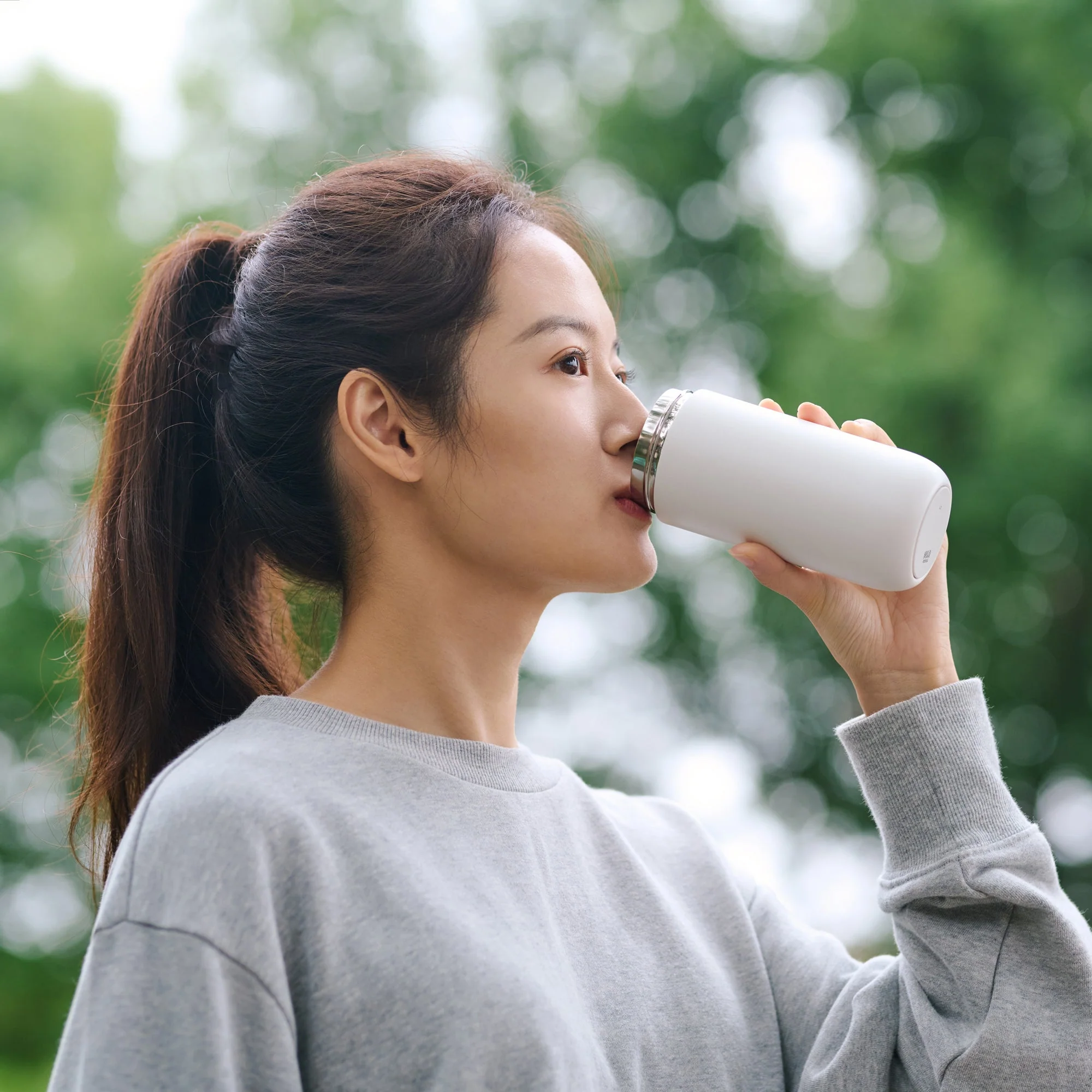 Stainless Steel Bottle - White (220 ml) - Image 11