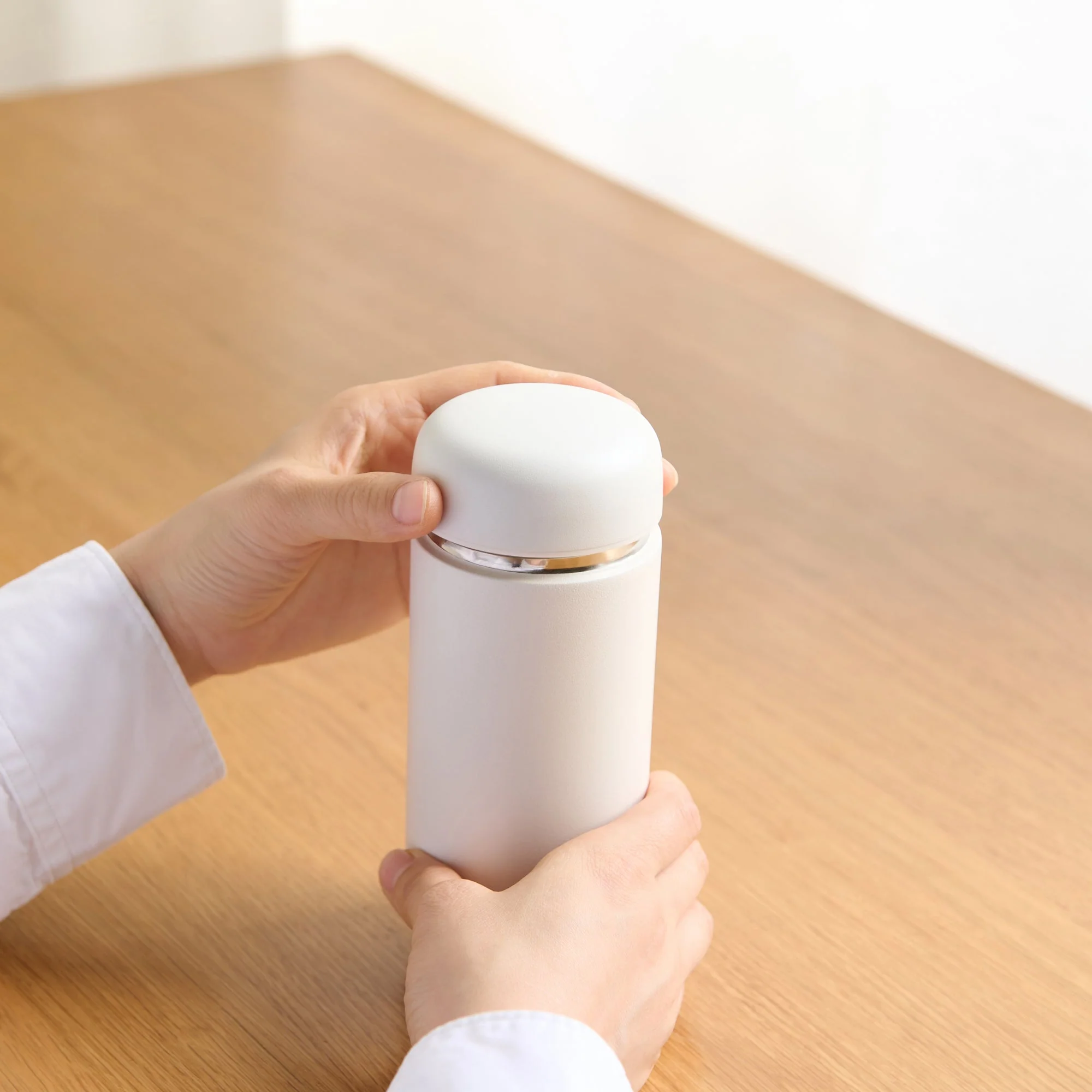 Stainless Steel Bottle - White (220 ml) - Image 13