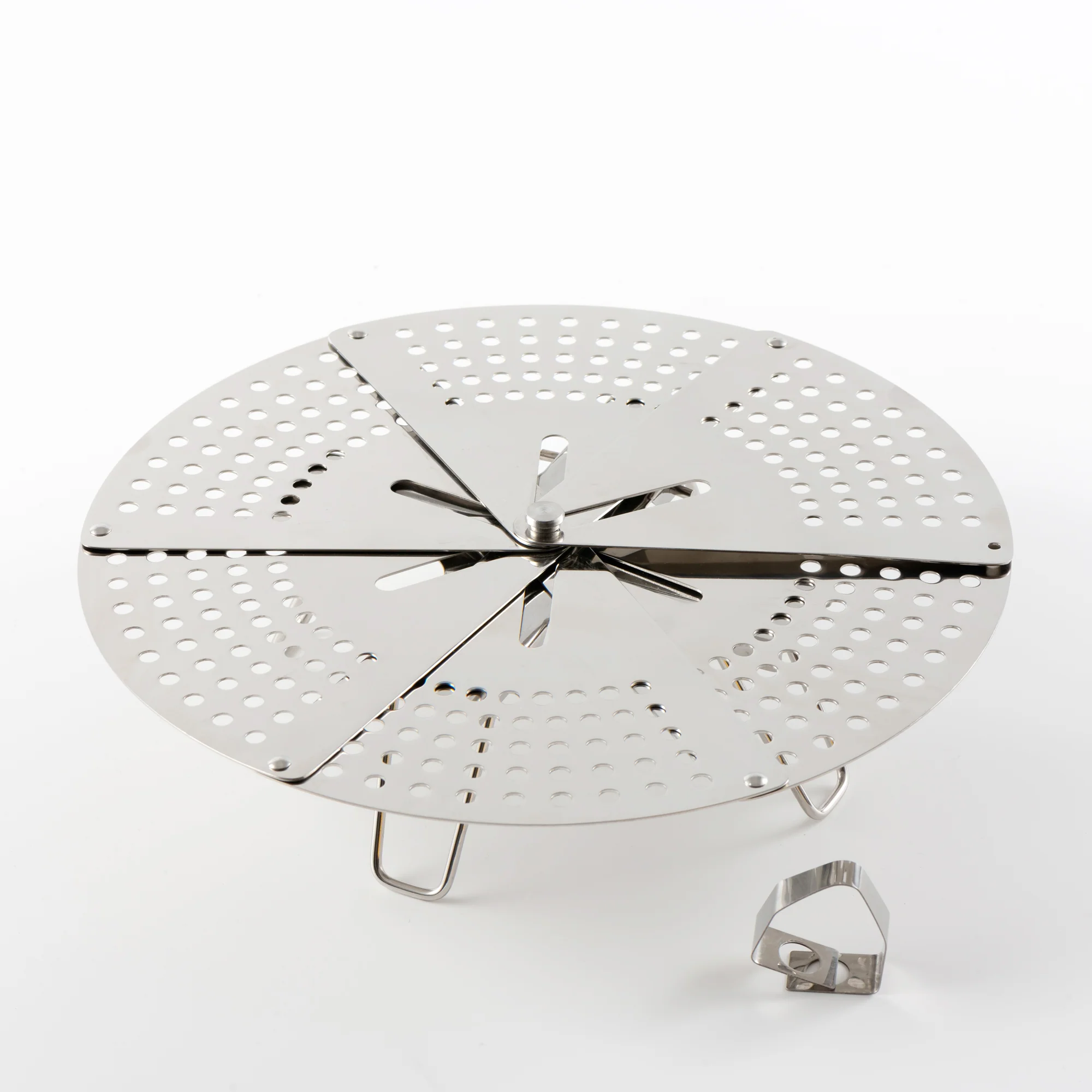 Stainless Steel Foldable Steamer Rack - Image 3