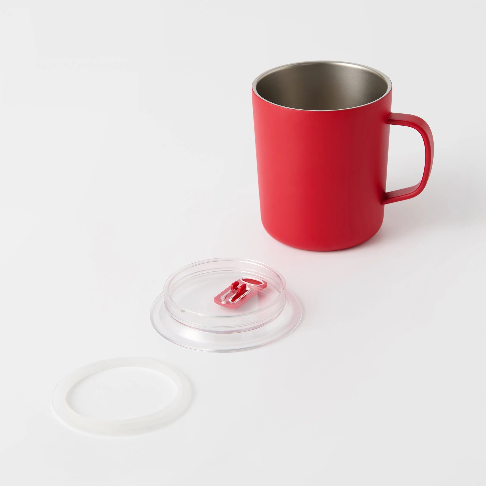 Stainless Steel Mug Cup - Red (490 ml) - Image 10