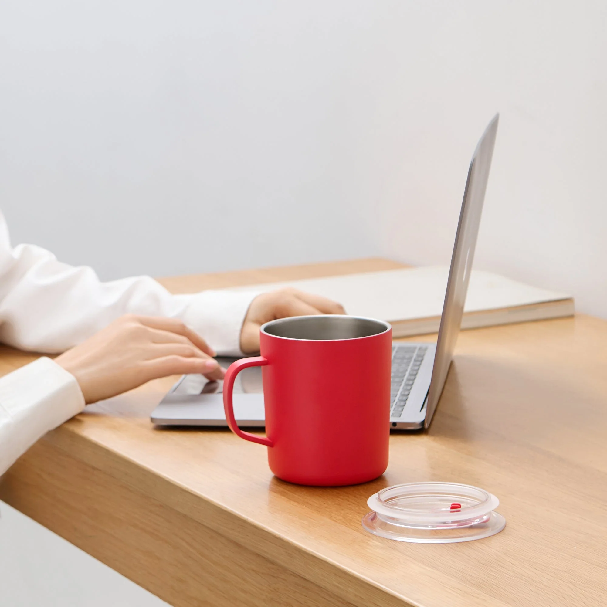 Stainless Steel Mug Cup - Red (490 ml) - Image 15