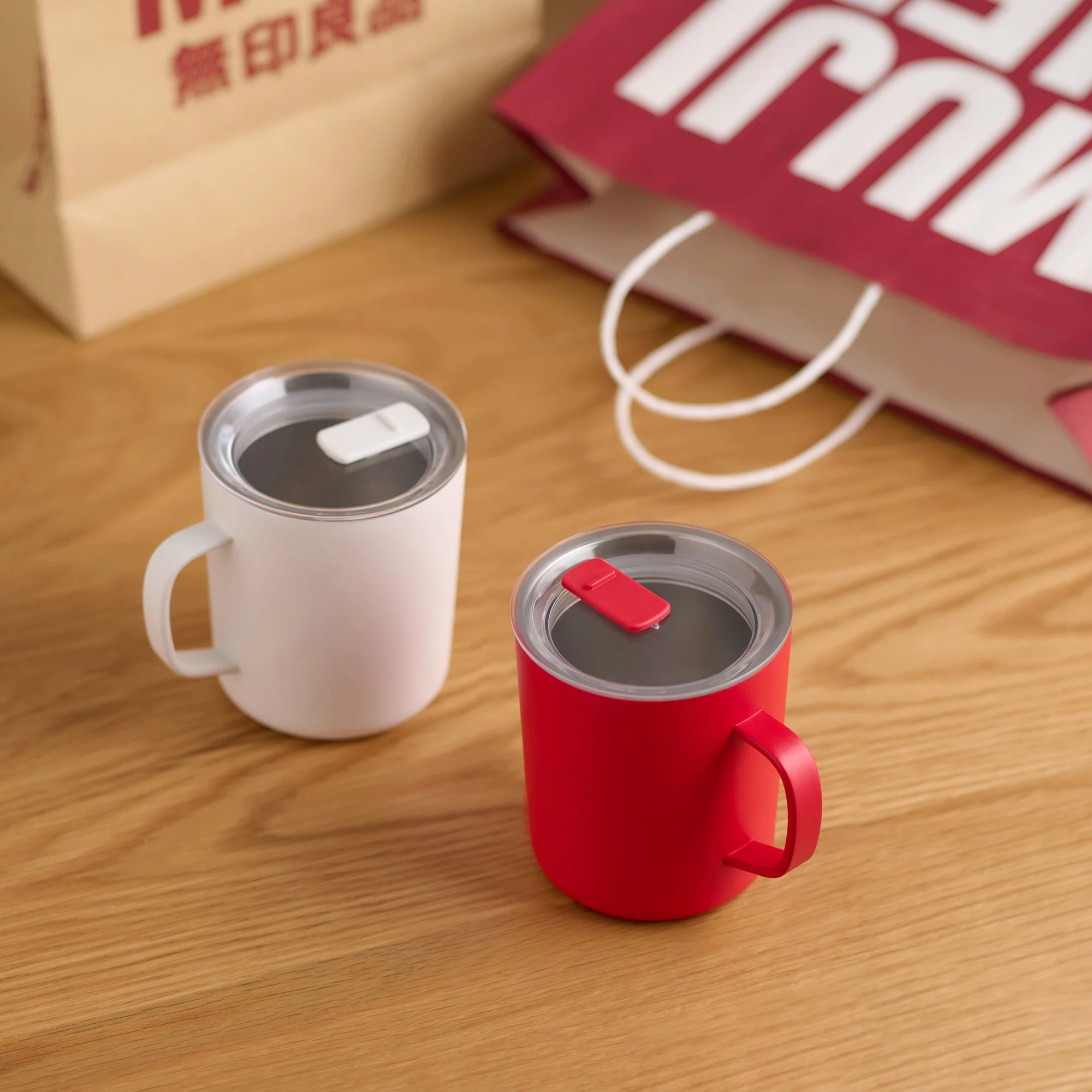 Stainless Steel Mug Cup - Red (490 ml) - Image 17